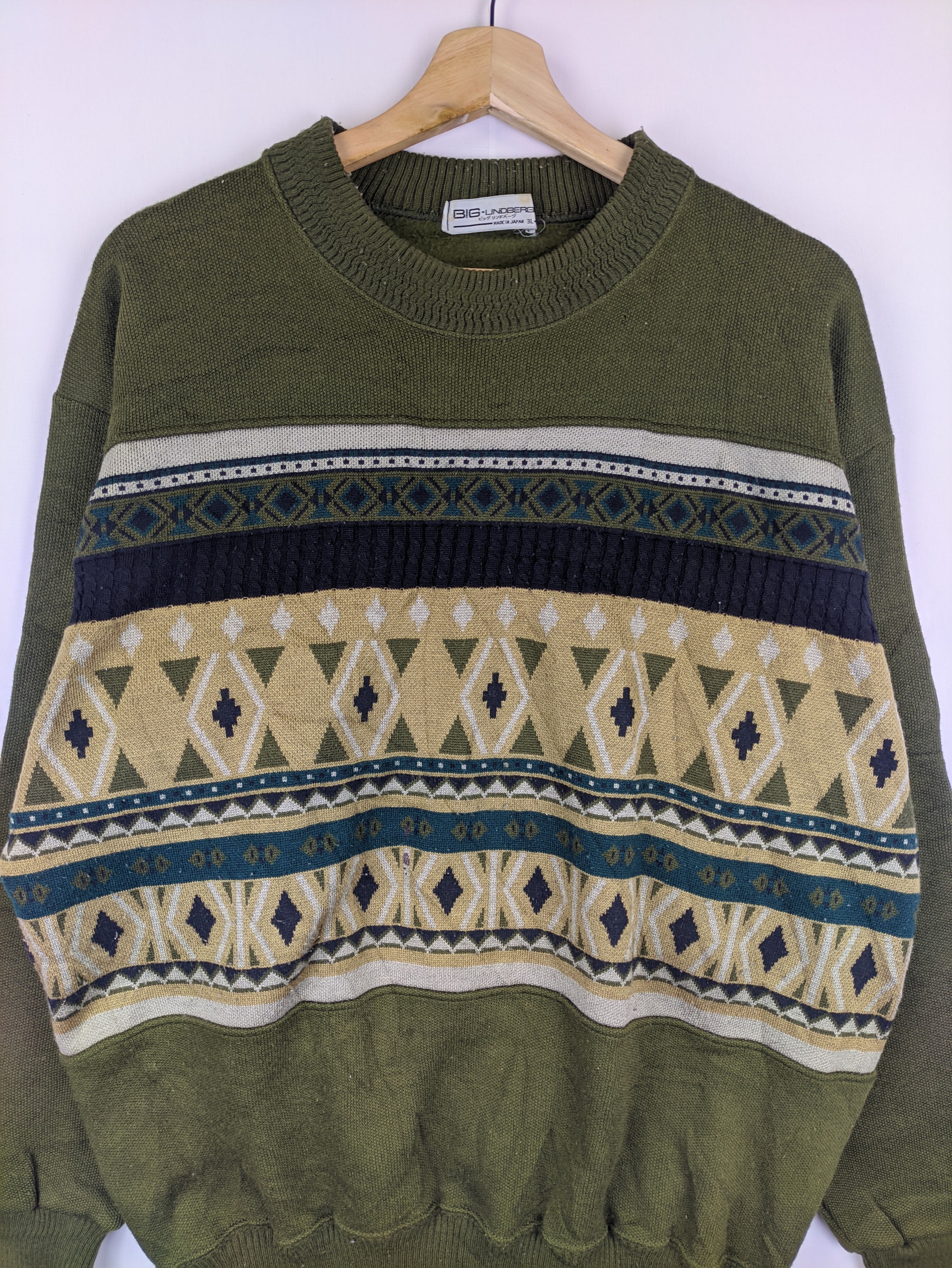 Lindbergh Steals🔥Vintage Knit Sweater by Big Lindbergh Size US XL / EU 56 / 4 - 8 Thumbnail
