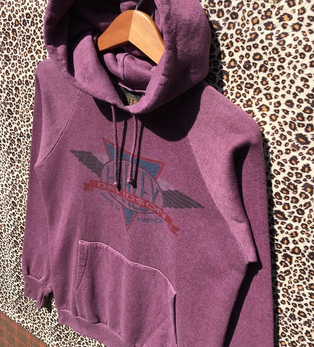 Harley Davidson × Vintage Vintage 90s 3D Harley Davidson Hoodie Sweatshirt Size US S / EU 44-46 / 1 - 4 Thumbnail