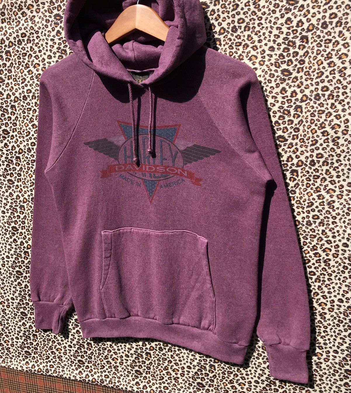 Harley Davidson × Vintage Vintage 90s 3D Harley Davidson Hoodie Sweatshirt Size US S / EU 44-46 / 1 - 3 Thumbnail