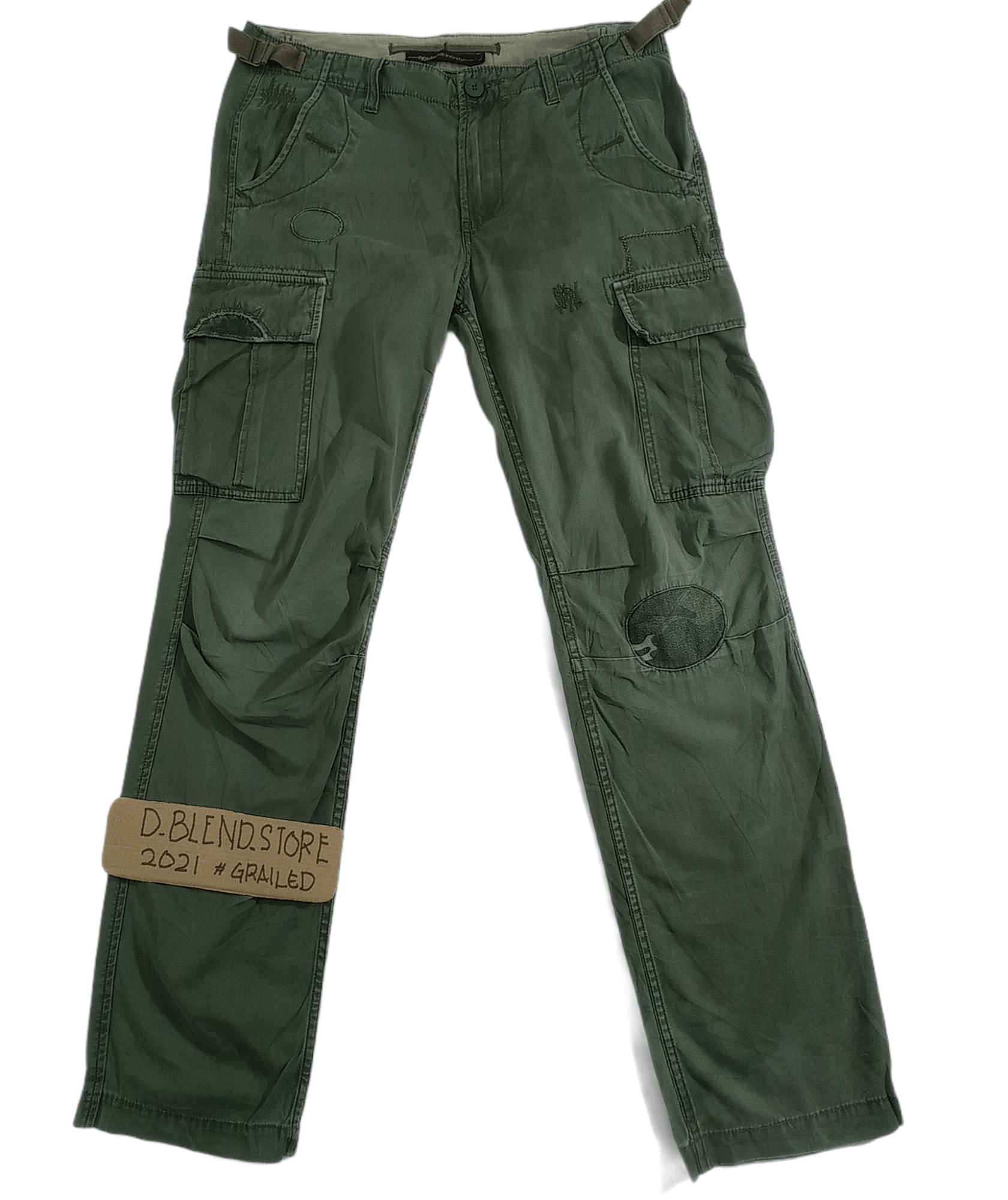 Japanese Brand Neutral Infinity Military Cargo Pants Size US 33 - 1 Thumbnail