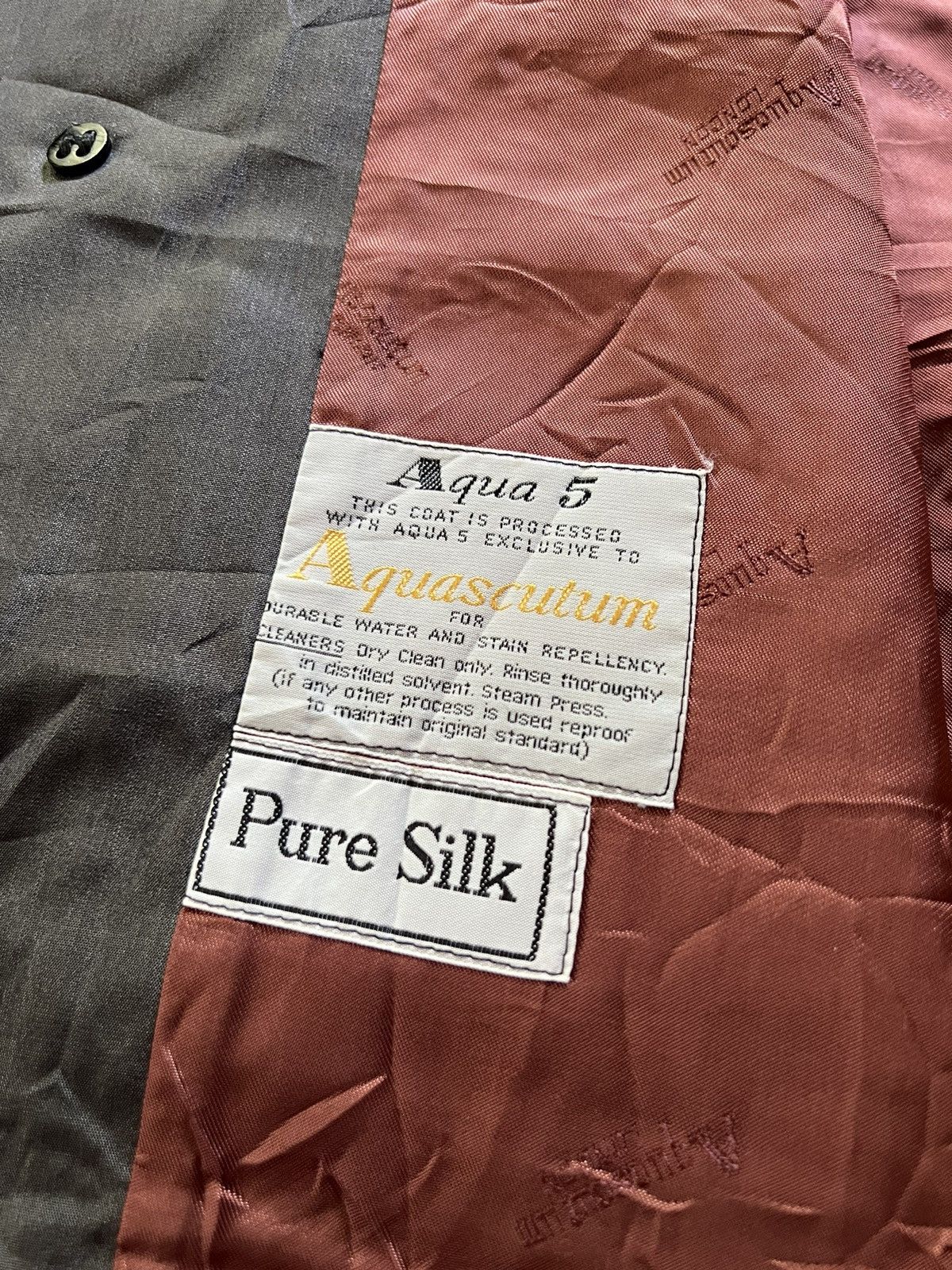 Aquascutum 🔥Rare🔥 Aqua5 by Aquascutum Distressed Black Long Coat Size US M / EU 48-50 / 2 - 9 Thumbnail