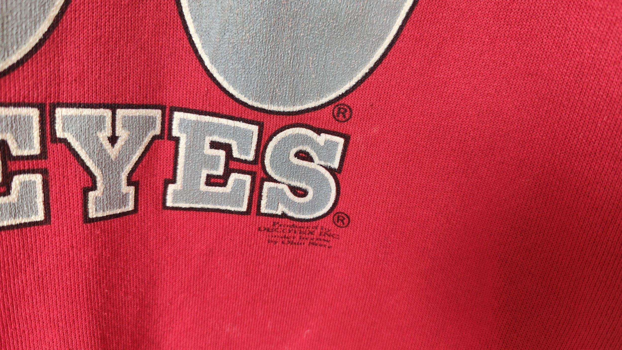 NCAA × Tultex × Vintage Ohio State Buckeyes Tultex Vintage VTG 90s Brutus Sweatshirt Size US XL / EU 56 / 4 - 4 Thumbnail