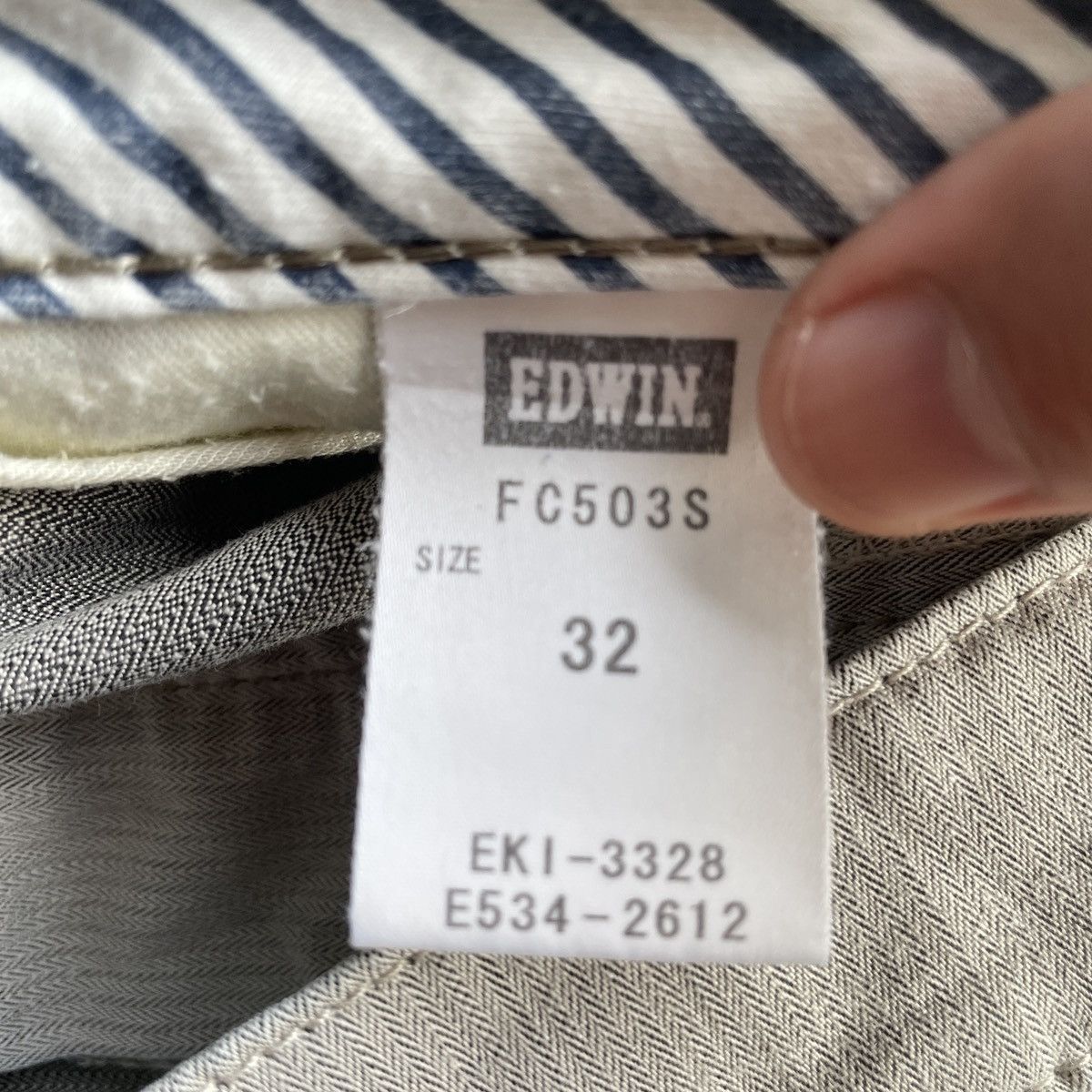 Edwin Vintage Japanese Edwin 503 HBT Trousers Casual Pants Size US 31 - 8 Thumbnail