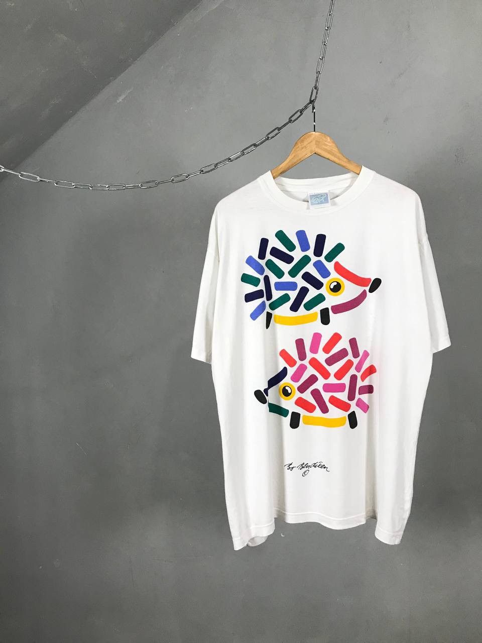 Vintage Animal art vintage streetwear tee Size US XL / EU 56 / 4 - 1 Thumbnail