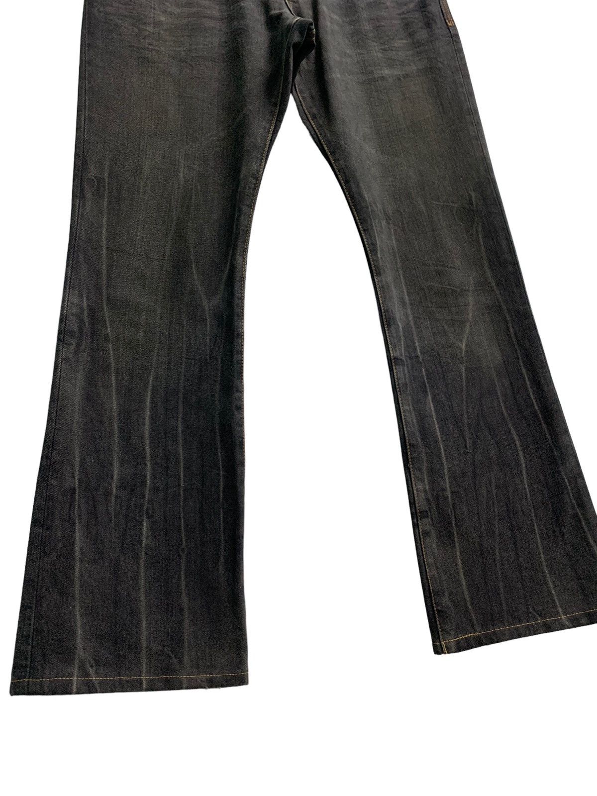 semanticdesign Vintage Semantic Design Distressed Flare Jeans Size US 33 - 3 Thumbnail