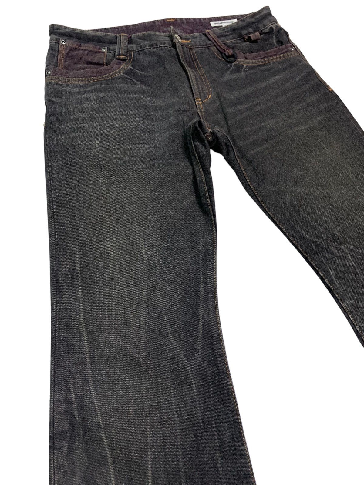 semanticdesign Vintage Semantic Design Distressed Flare Jeans Size US 33 - 8 Thumbnail