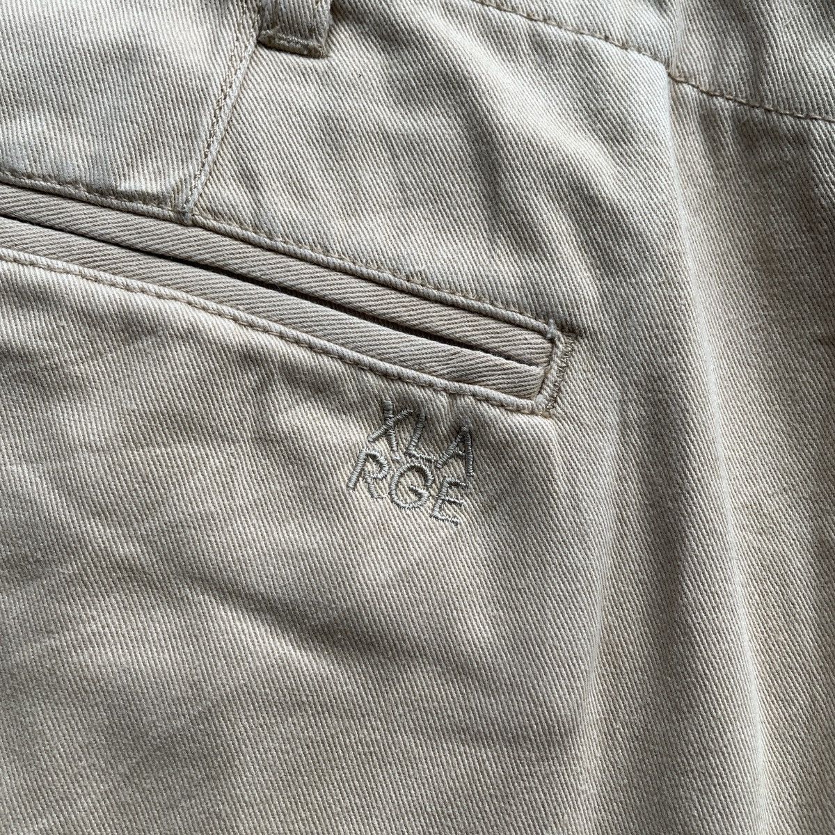 Xlarge Vintage X-Large Khaki Faded Trousers Casual Pants W37 Size US 37 - 9 Thumbnail