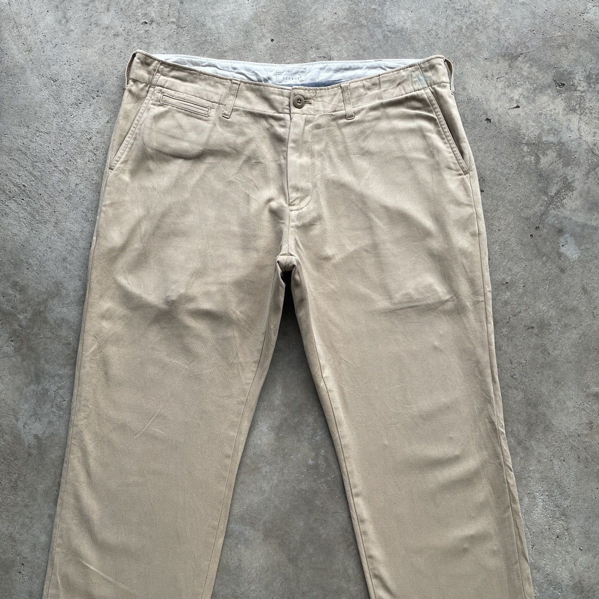 Xlarge Vintage X-Large Khaki Faded Trousers Casual Pants W37 Size US 37 - 3 Thumbnail