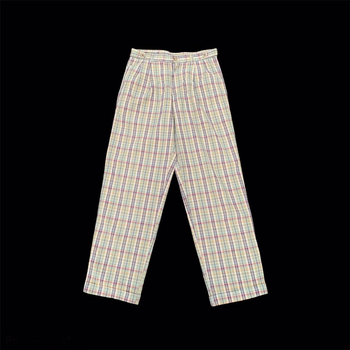 Henry Cotton's × Seditionaries Vintage Henry Cotton’s Checkerboard Plaid Pants Waist 29 Size US 29 - 1 Thumbnail