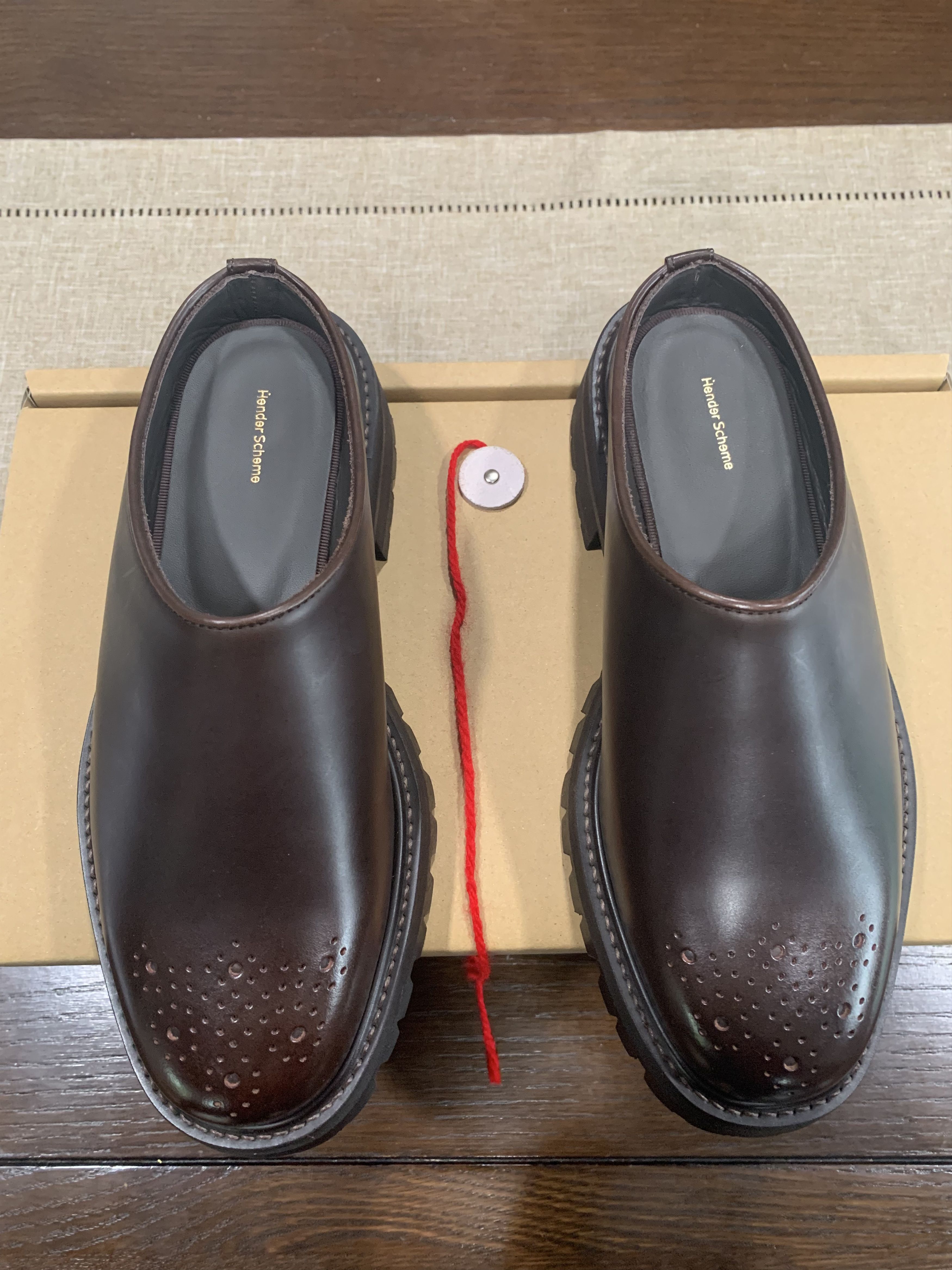 靴 Hender Scheme Commando Brown hender-scheme-vibram-commando-