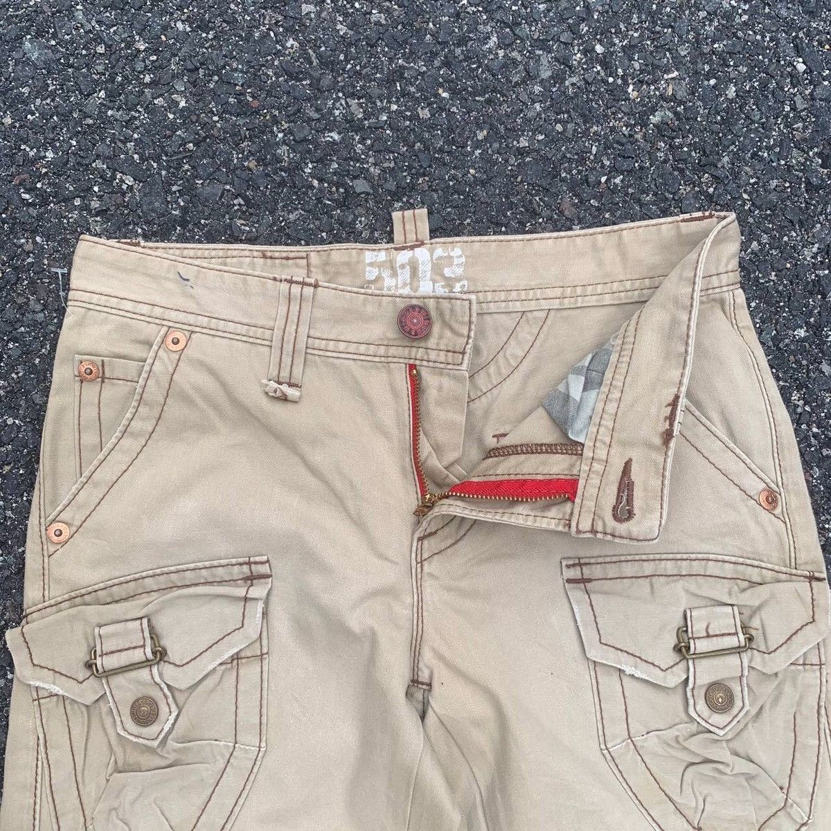 Vintage FLARED 💥 505 EDWIN Vintage Utility Cargo Pants Waist 30 Size US 30 / EU 46 - 5 Thumbnail