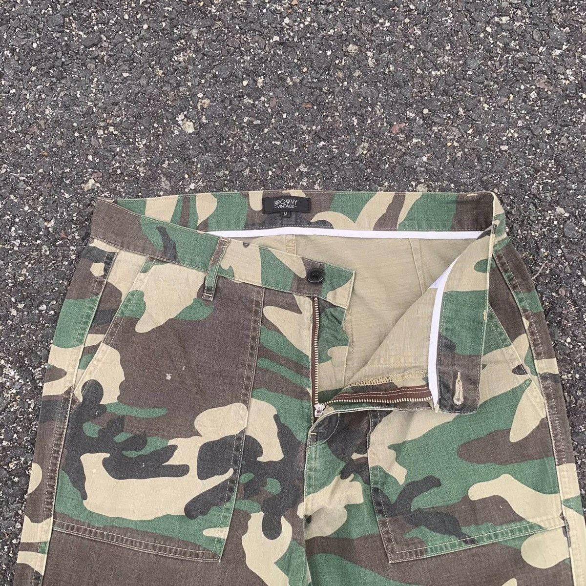 Hunter × Japanese Brand Camouflage Baker Pants Vintage Browny Fatigue Pants Size US 32 / EU 48 - 5 Thumbnail