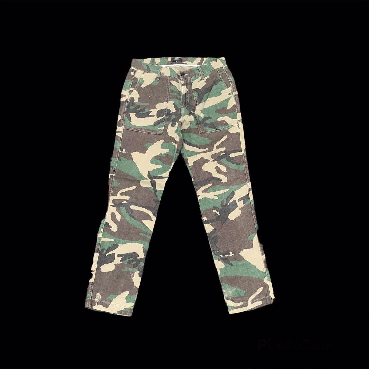 Hunter × Japanese Brand Camouflage Baker Pants Vintage Browny Fatigue Pants Size US 32 / EU 48 - 1 Thumbnail