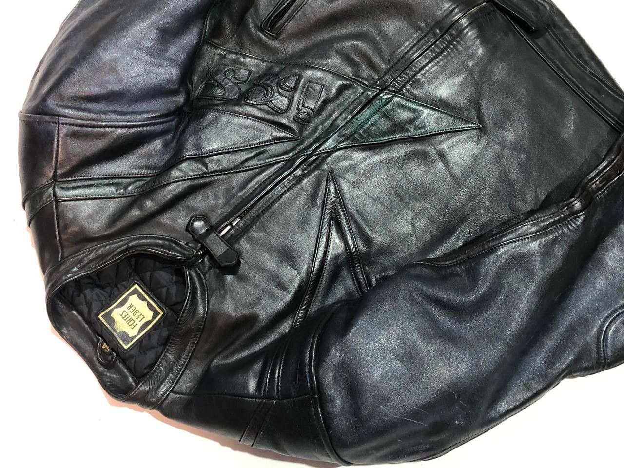 Japanese Brand IXS Leather Jacket Vintage Racing Black Size US M / EU 48-50 / 2 - 6 Thumbnail