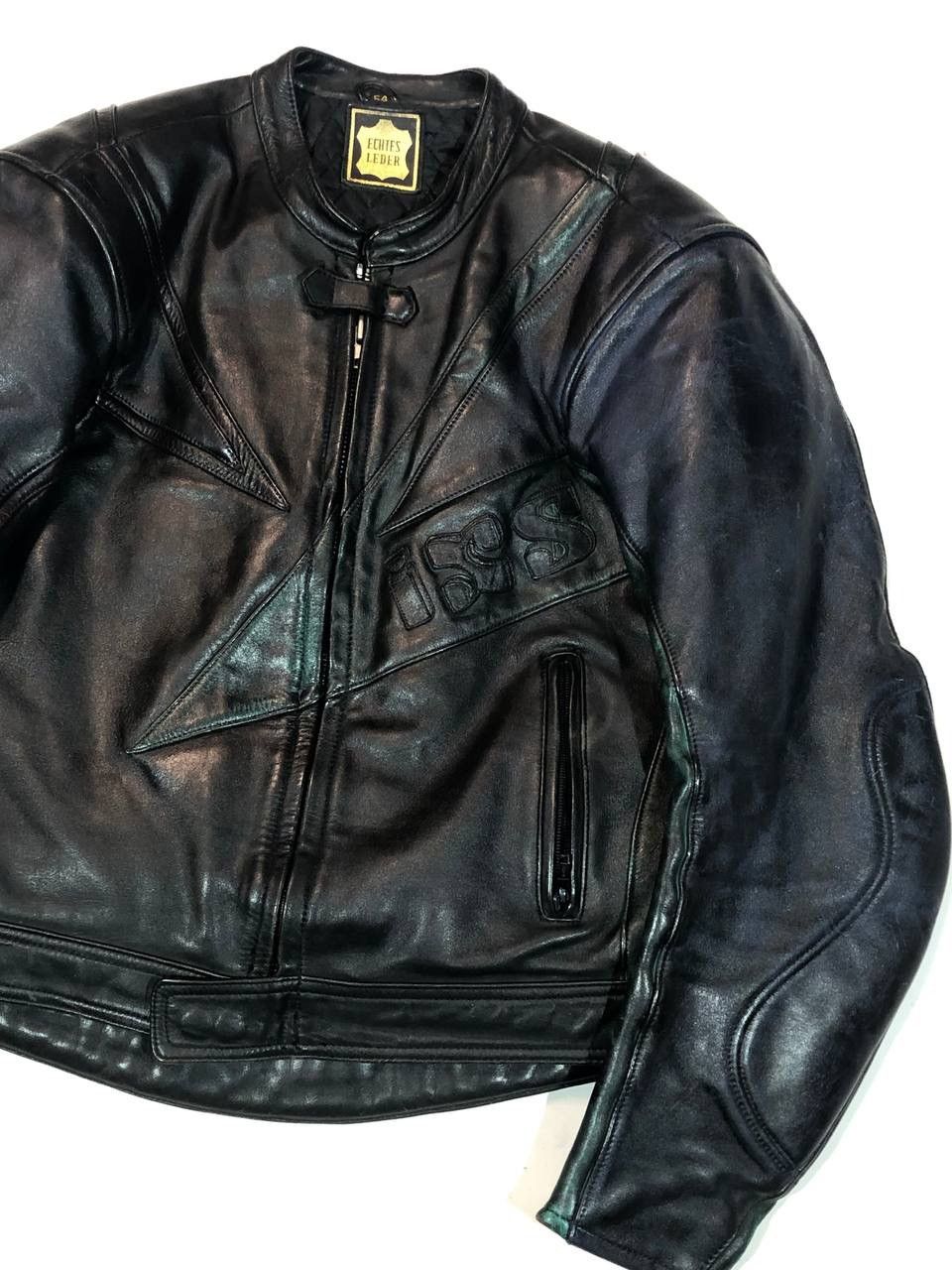 Japanese Brand IXS Leather Jacket Vintage Racing Black Size US M / EU 48-50 / 2 - 2 Thumbnail