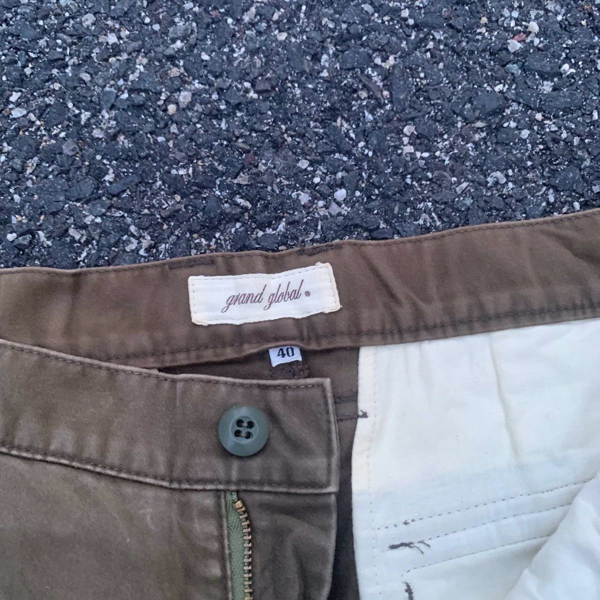 Japanese Brand 💥Ultra Heavy Duty Grand Global Utility Trousers Faded Pants Size US 31 - 6 Thumbnail