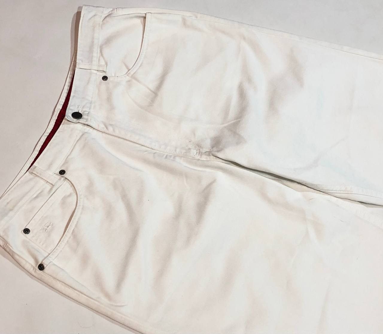 Burberry Burberry Vintage Pants White Size US 32 / EU 48 - 2 Thumbnail