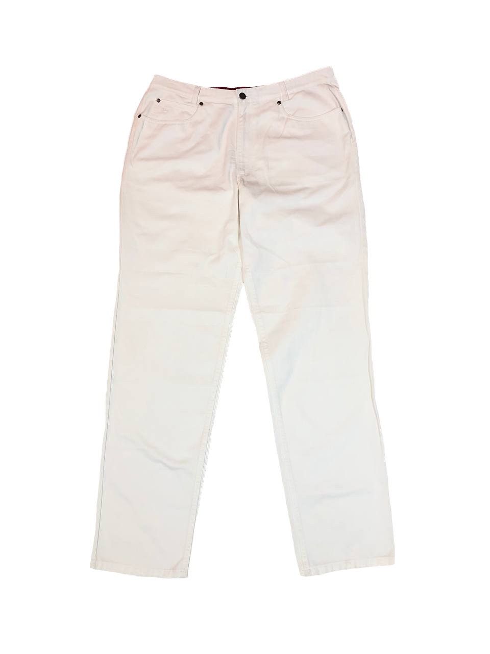 Burberry Burberry Vintage Pants White Size US 32 / EU 48 - 1 Thumbnail