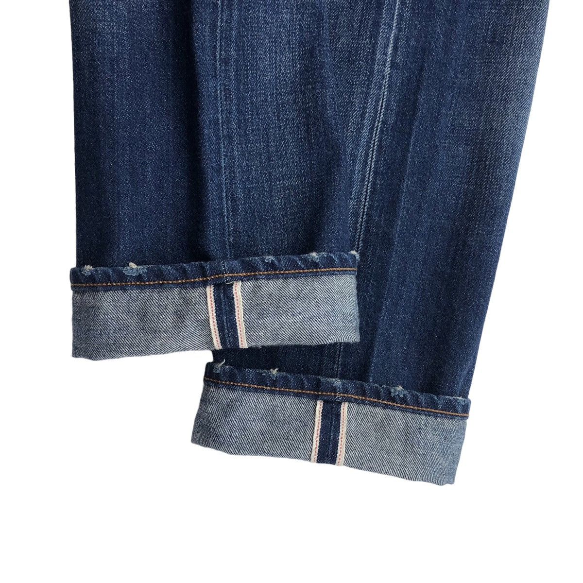 Japanese Brand Japanese indigo blue UNIQLO distressed Selvedge Denim Jeans Size US 32 / EU 48 - 12 Thumbnail