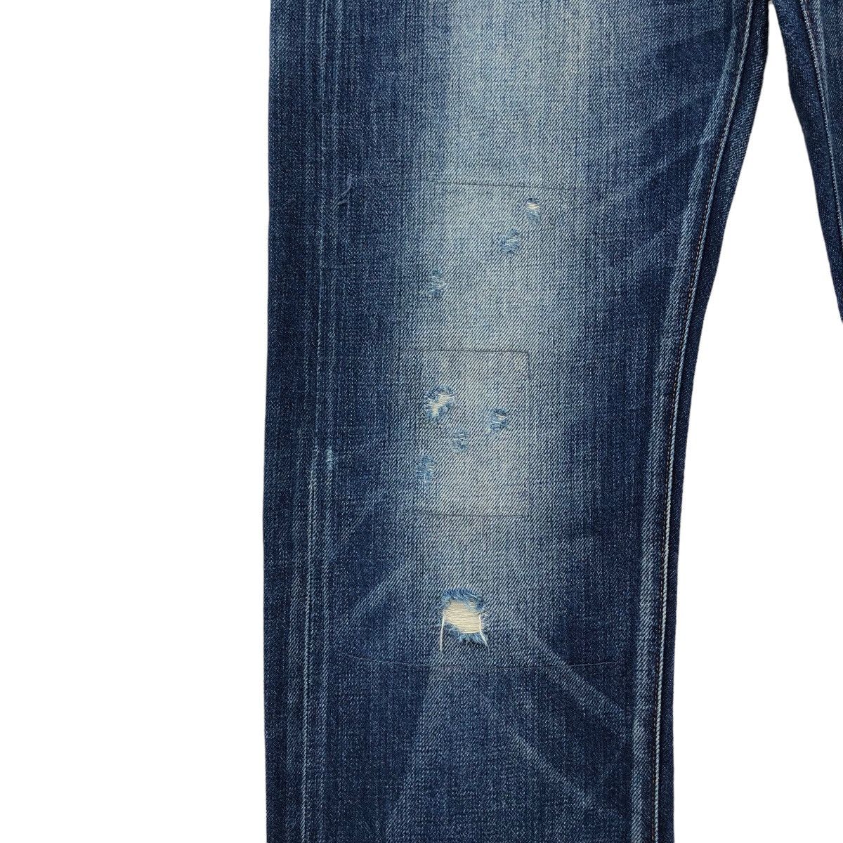 Japanese Brand Japanese indigo blue UNIQLO distressed Selvedge Denim Jeans Size US 32 / EU 48 - 5 Thumbnail