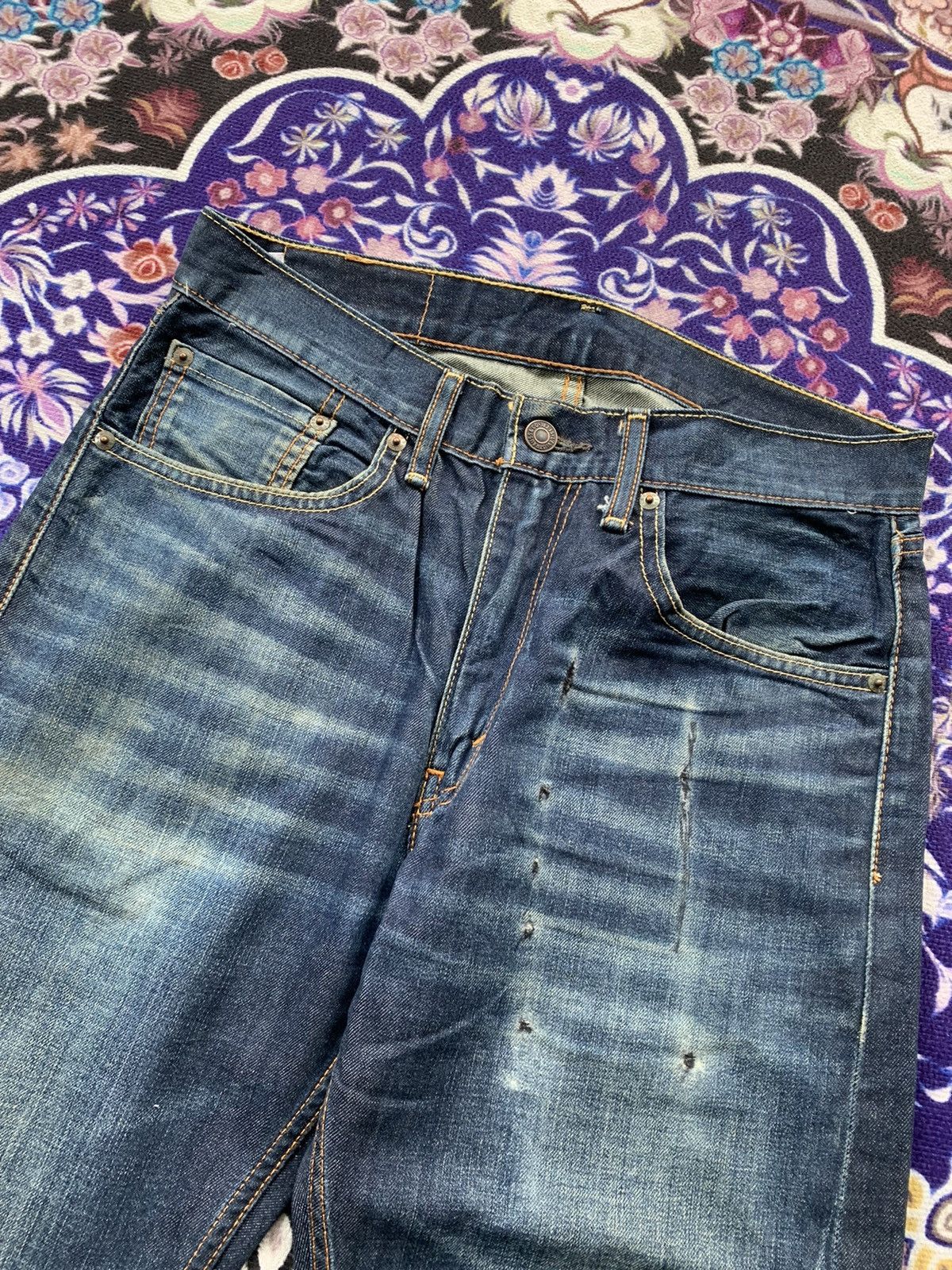 Levi's Vintage Clothing Levis 505 Faded Wash Denim Size US 32 / EU 48 - 5 Thumbnail