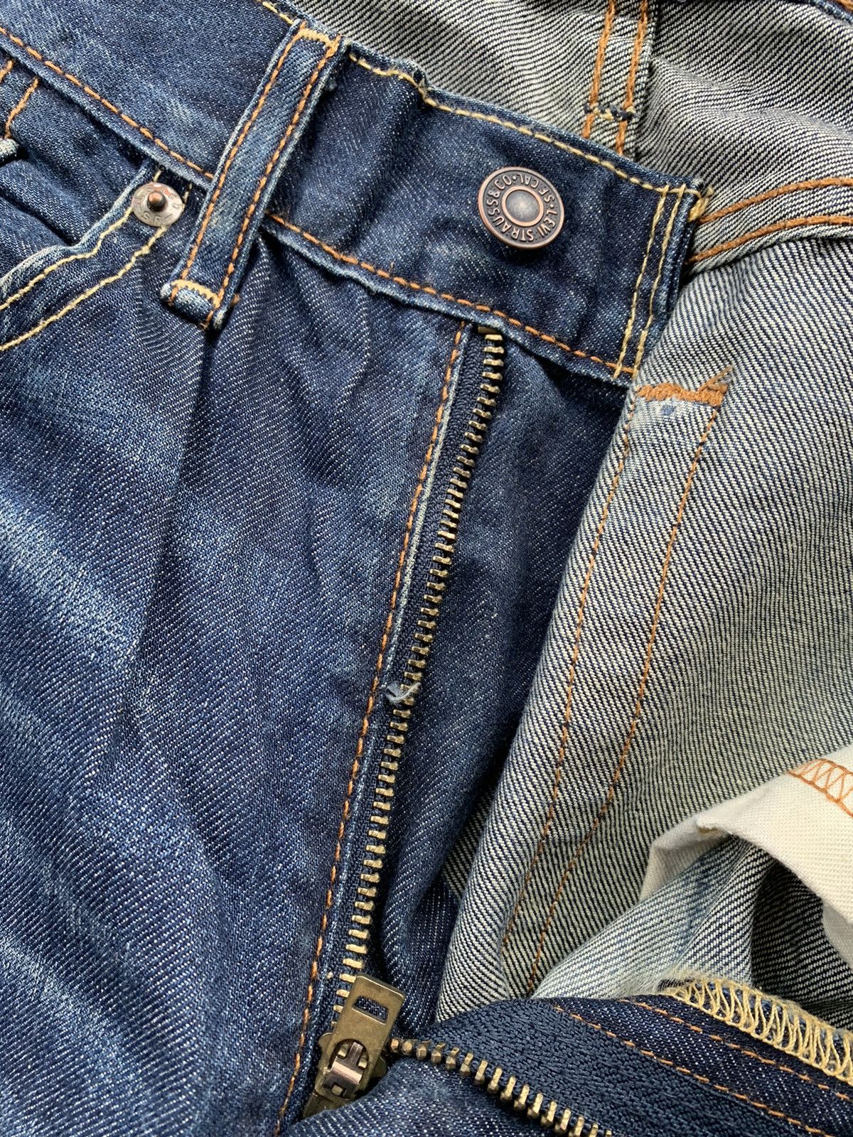 Levi's Vintage Clothing Levis 505 Faded Wash Denim Size US 32 / EU 48 - 6 Thumbnail