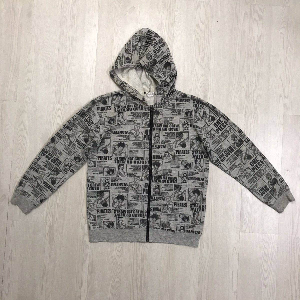Anime × One Piece × Vintage 💥RARE💥 Vintage One Piece Anime Hoodie Full Print Size US M / EU 48-50 / 2 - 1 Thumbnail