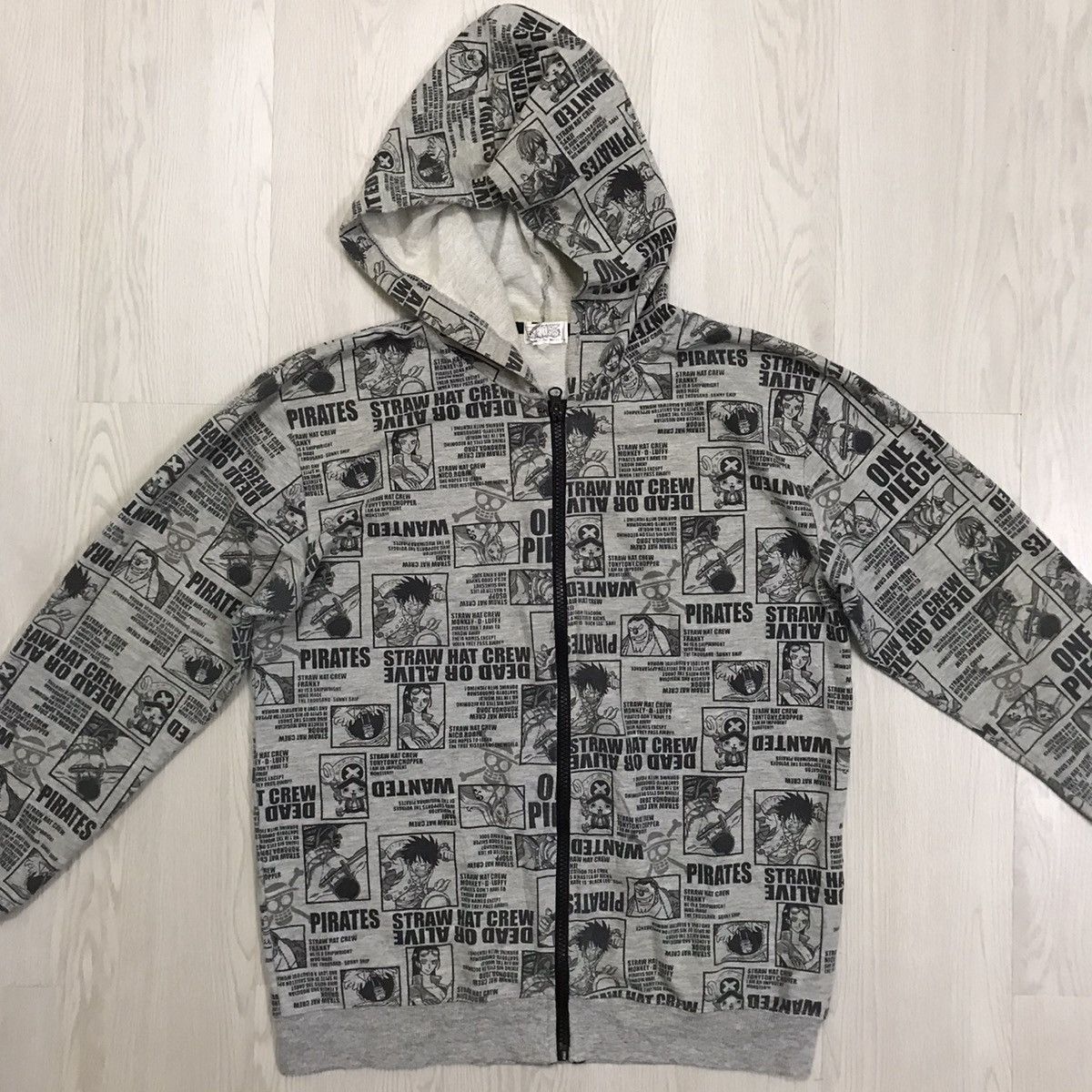 Anime × One Piece × Vintage 💥RARE💥 Vintage One Piece Anime Hoodie Full Print Size US M / EU 48-50 / 2 - 2 Thumbnail