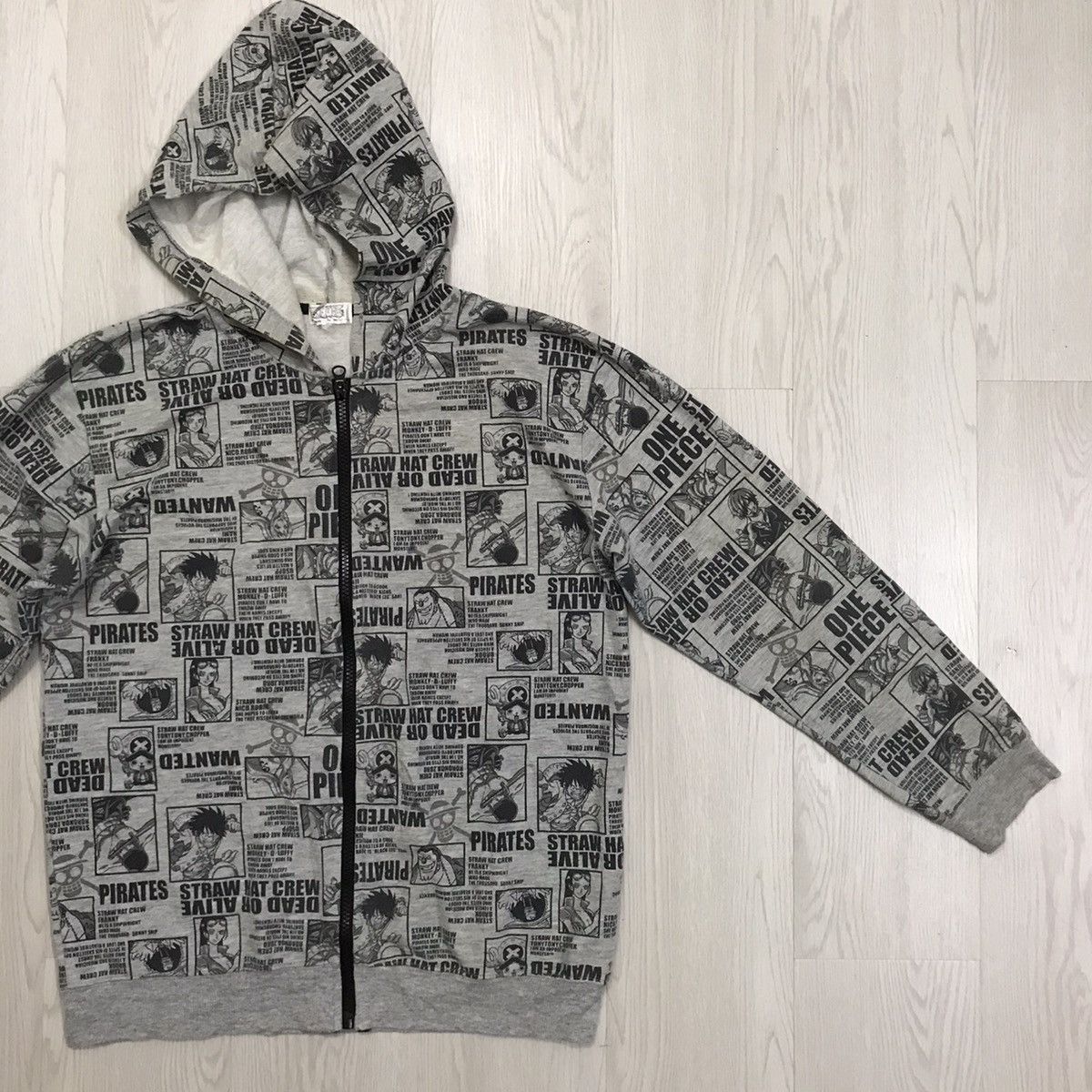 Anime × One Piece × Vintage 💥RARE💥 Vintage One Piece Anime Hoodie Full Print Size US M / EU 48-50 / 2 - 6 Thumbnail