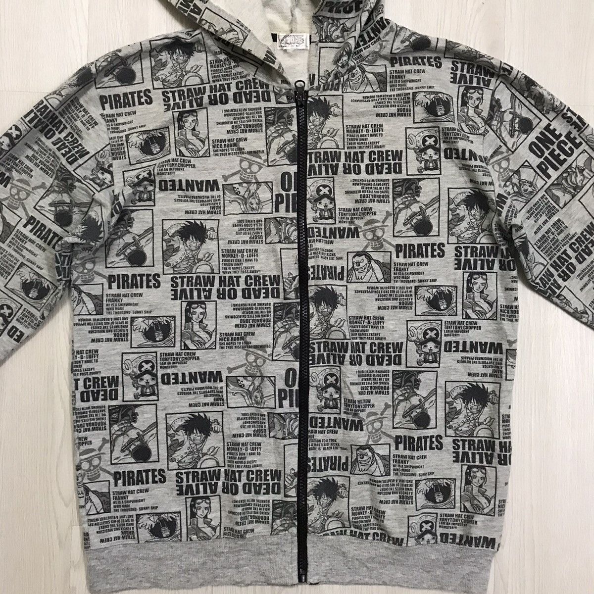 Anime × One Piece × Vintage 💥RARE💥 Vintage One Piece Anime Hoodie Full Print Size US M / EU 48-50 / 2 - 5 Thumbnail