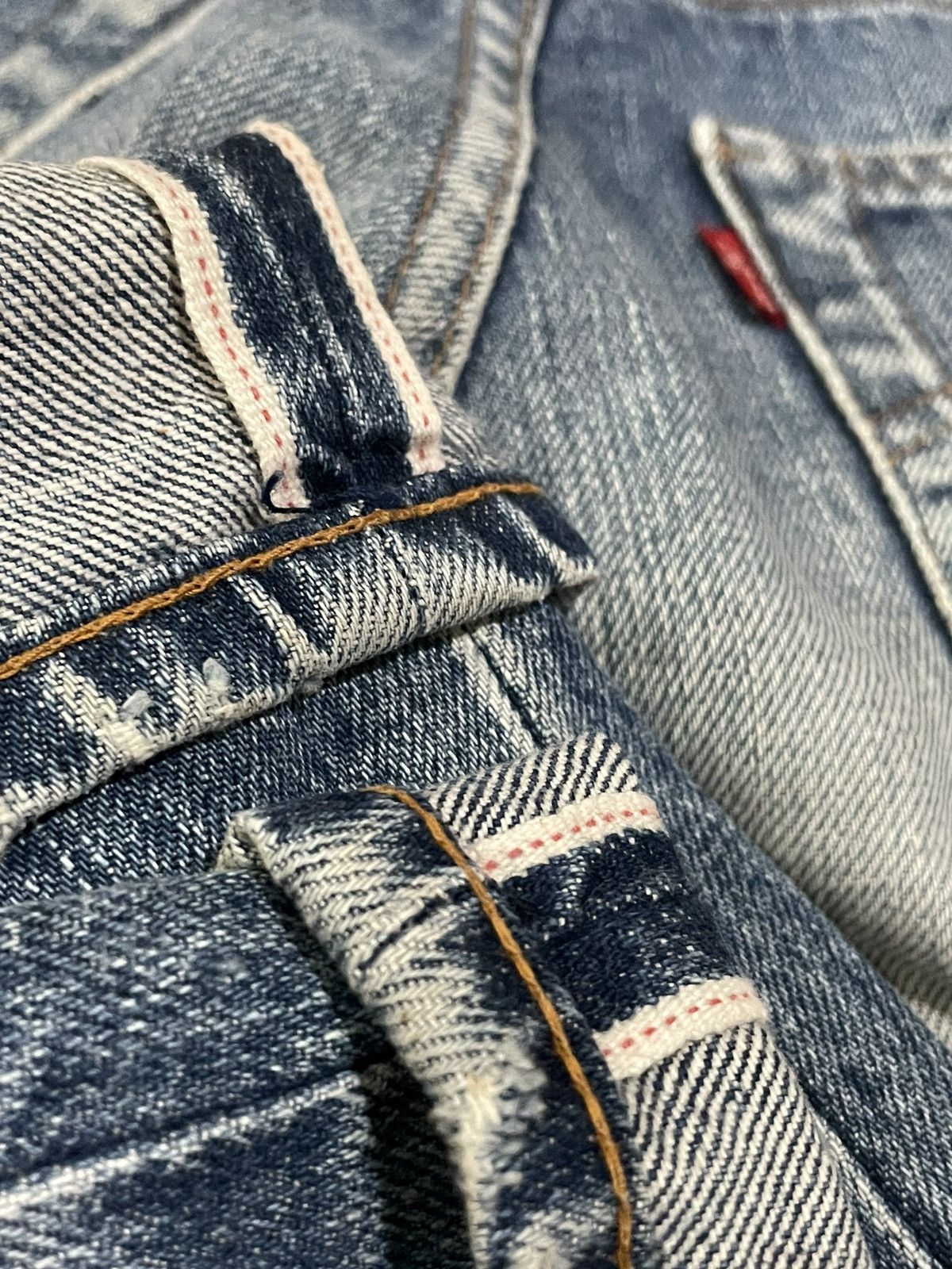 Levi's × Vintage Vintage 1991 Levis Lot 502 XX E Selvedge Denim Size US 28 / EU 44 - 3 Thumbnail