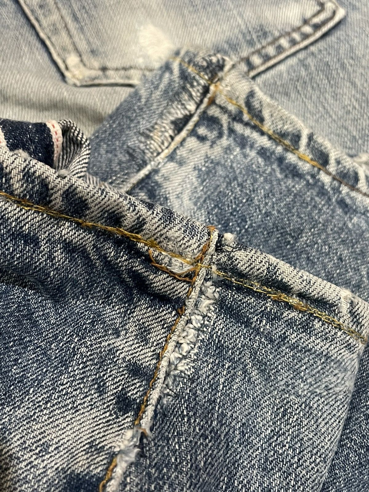 Levi's × Vintage Vintage 1991 Levis Lot 502 XX E Selvedge Denim Size US 28 / EU 44 - 13 Thumbnail