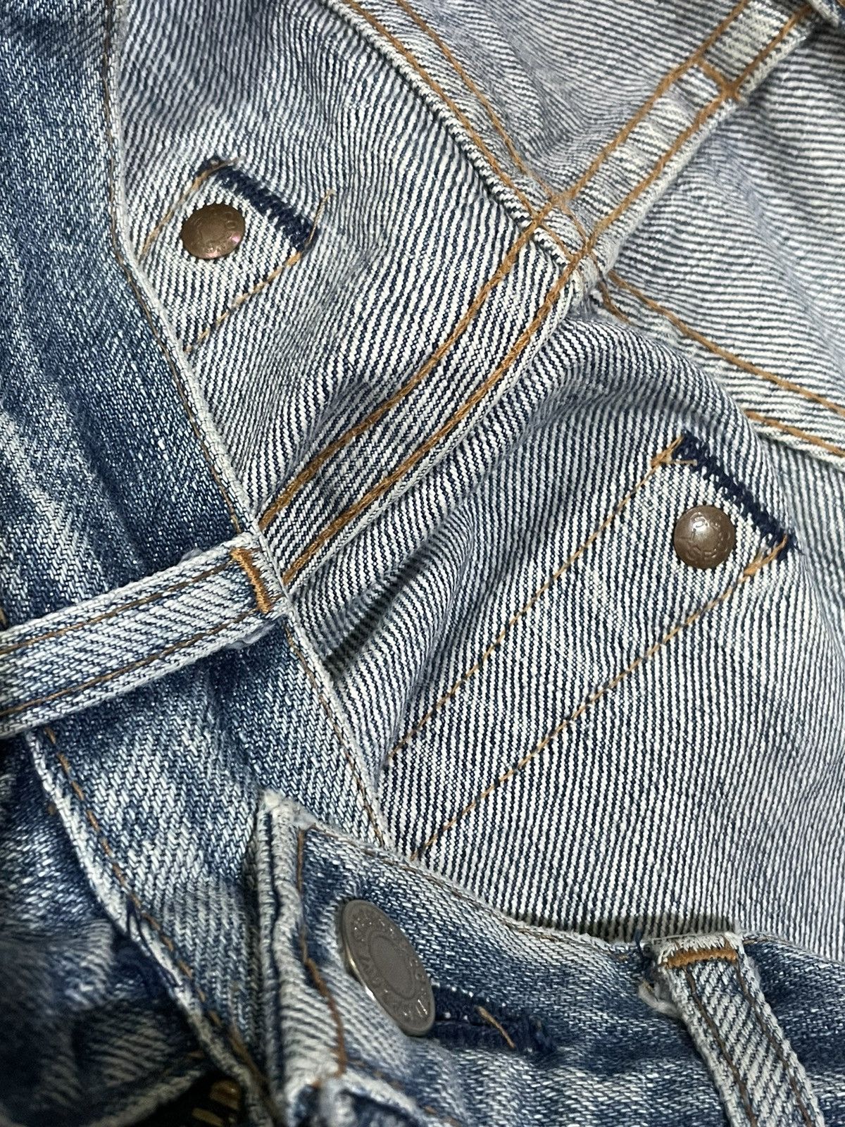 Levi's × Vintage Vintage 1991 Levis Lot 502 XX E Selvedge Denim Size US 28 / EU 44 - 9 Thumbnail