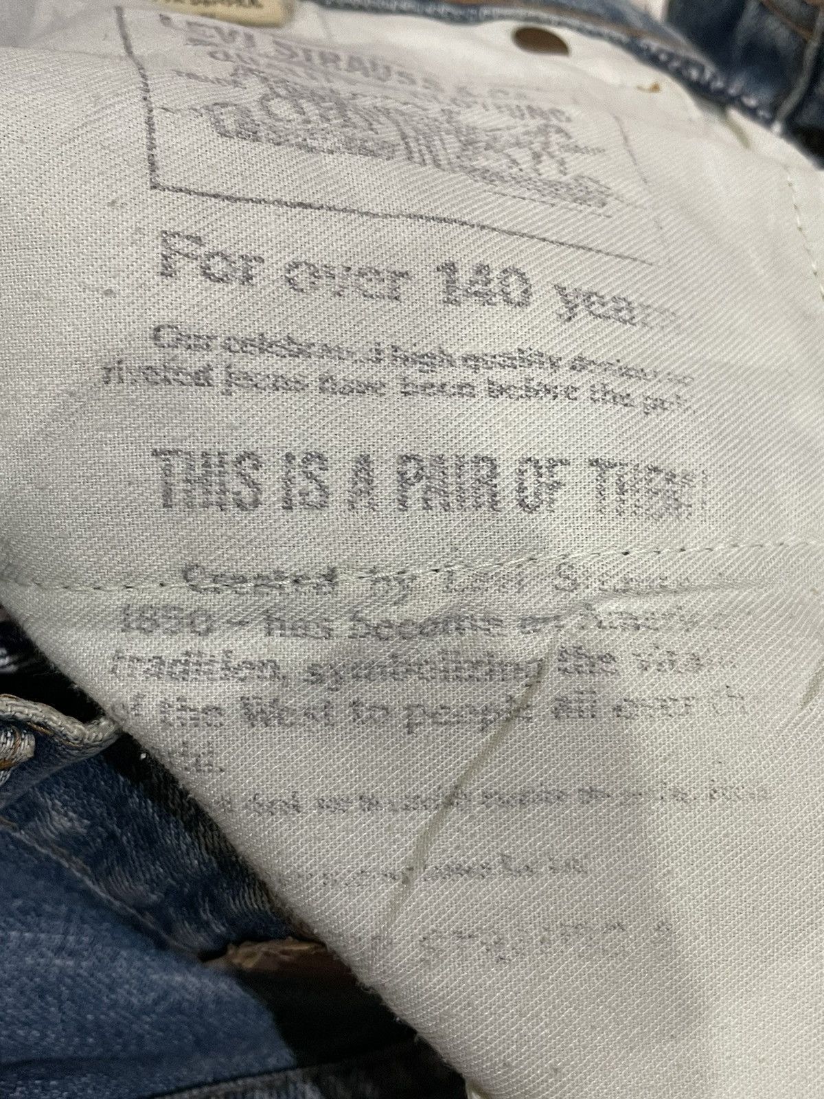 Levi's × Vintage Vintage 1991 Levis Lot 502 XX E Selvedge Denim Size US 28 / EU 44 - 10 Thumbnail