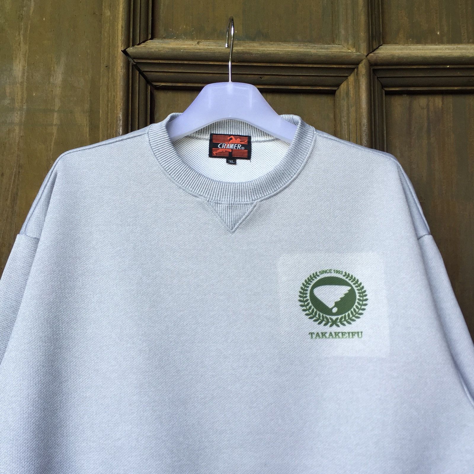 Vintage CRAMER Sweatshirt Spell Out Small Logo.. TAKAKEIFU 1993 Size US L / EU 52-54 / 3 - 2 Thumbnail