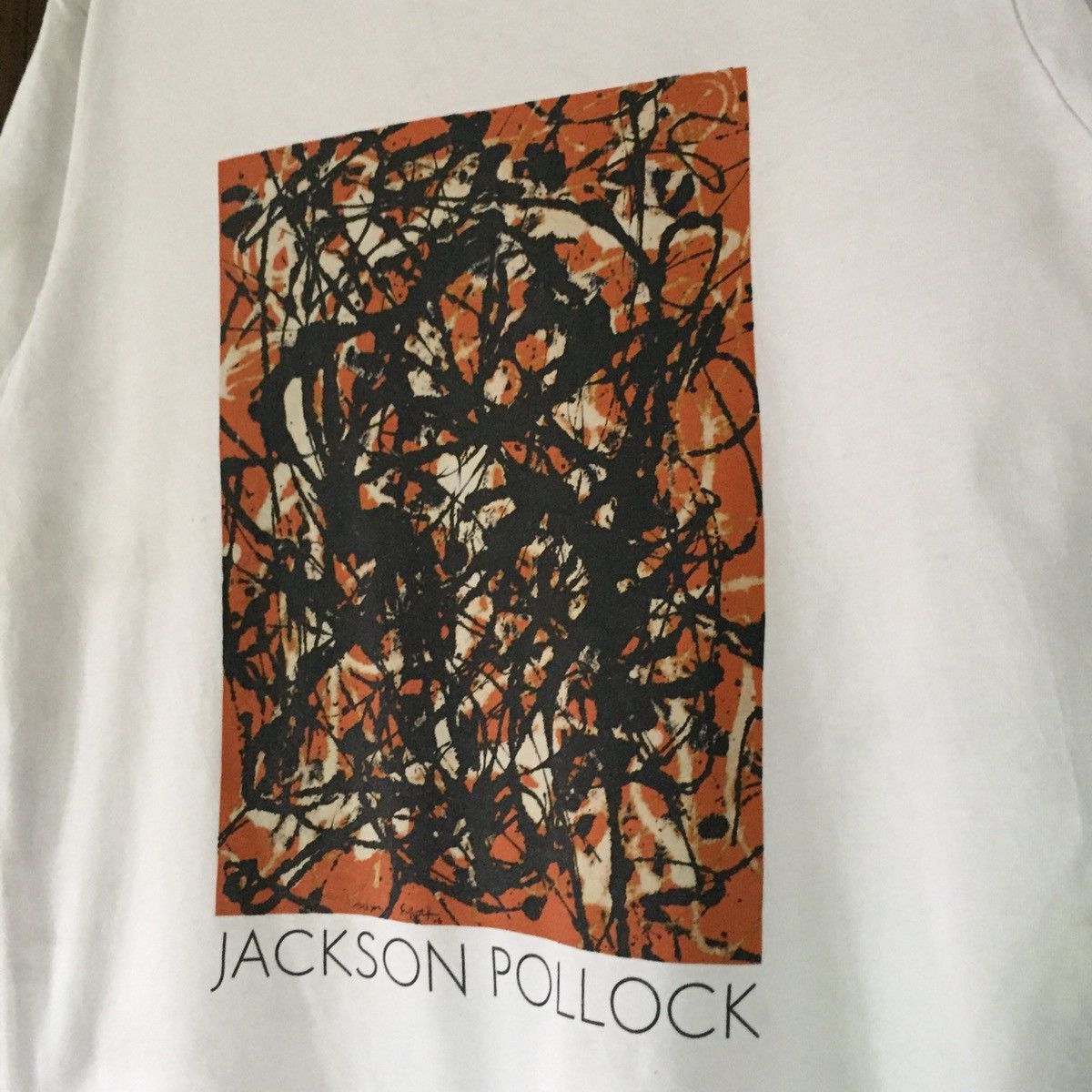 Uniqlo UNIQLO X JACKSON POLLOCK t shirt spell out big design Size US M / EU 48-50 / 2 - 3 Thumbnail