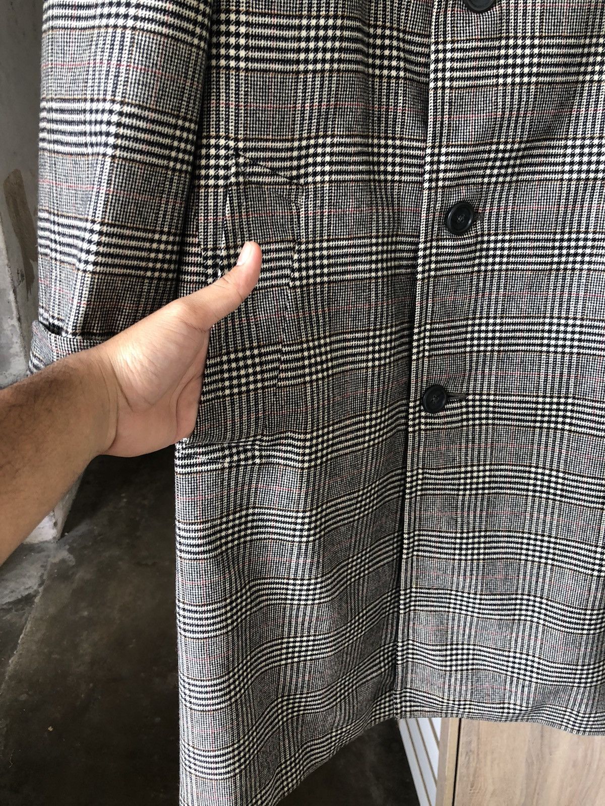 Burberry Burberry Nova Check Wool Cashmere Long Coat Jacket Size US S / EU 44-46 / 1 - 12 Thumbnail