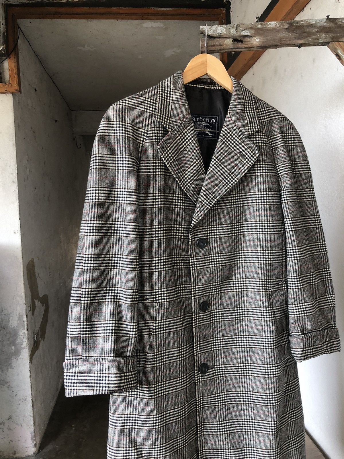 Burberry Burberry Nova Check Wool Cashmere Long Coat Jacket Size US S / EU 44-46 / 1 - 8 Thumbnail