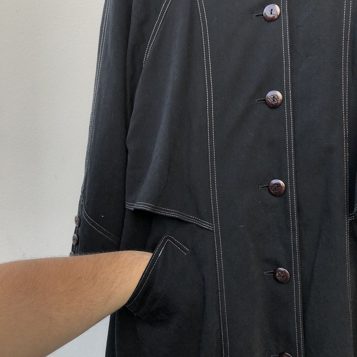 Japanese Brand RARE DESIGN LONG COAT CRESENDO MORE INSPIRED BY RICK OWENS Size US M / EU 48-50 / 2 - 4 Thumbnail