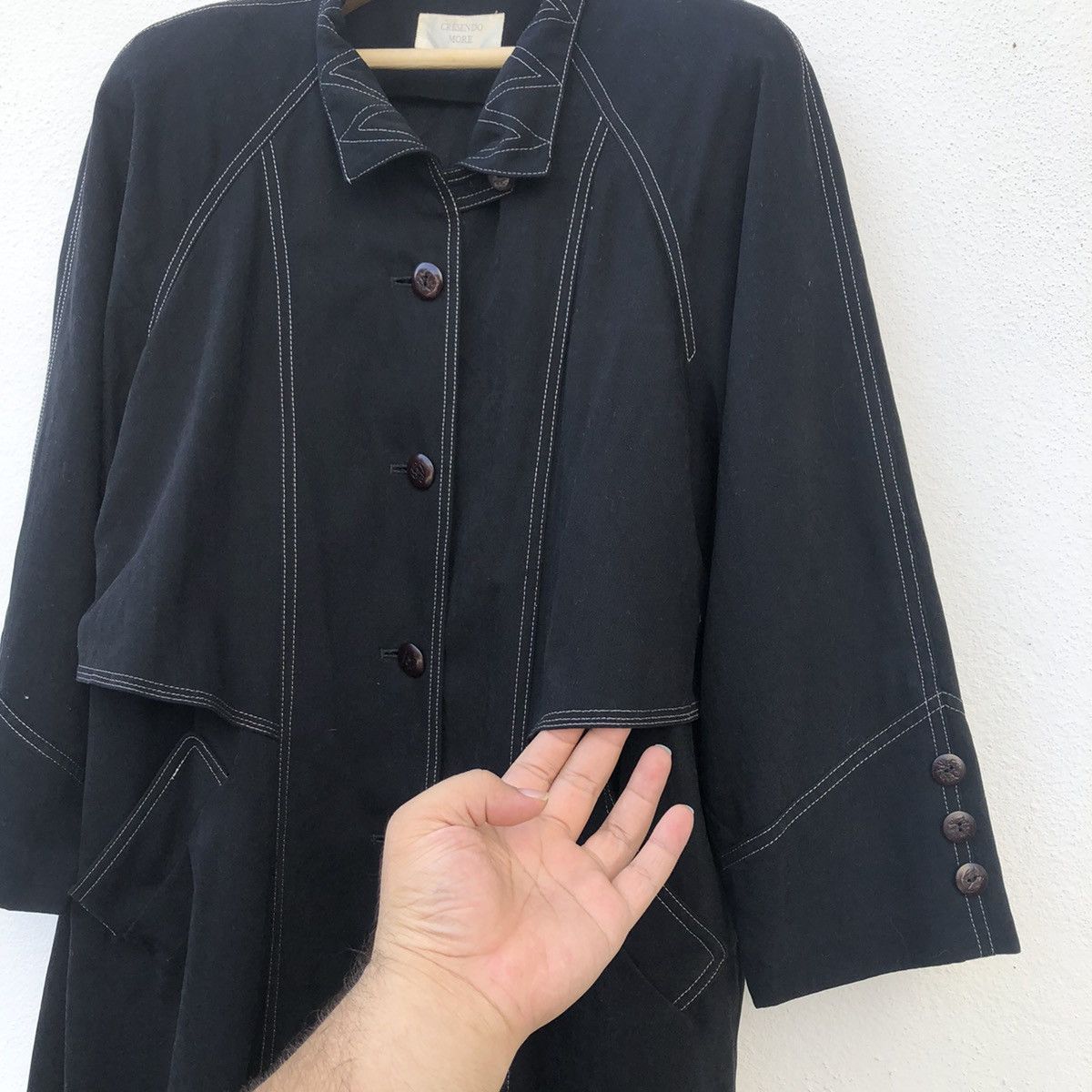 Japanese Brand RARE DESIGN LONG COAT CRESENDO MORE INSPIRED BY RICK OWENS Size US M / EU 48-50 / 2 - 7 Thumbnail