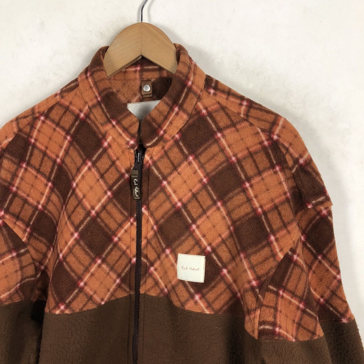 Japanese Brand KARL HELMUT FLEECE ZIPPER JACKET NICE DESIGN Size US M / EU 48-50 / 2 - 2 Thumbnail