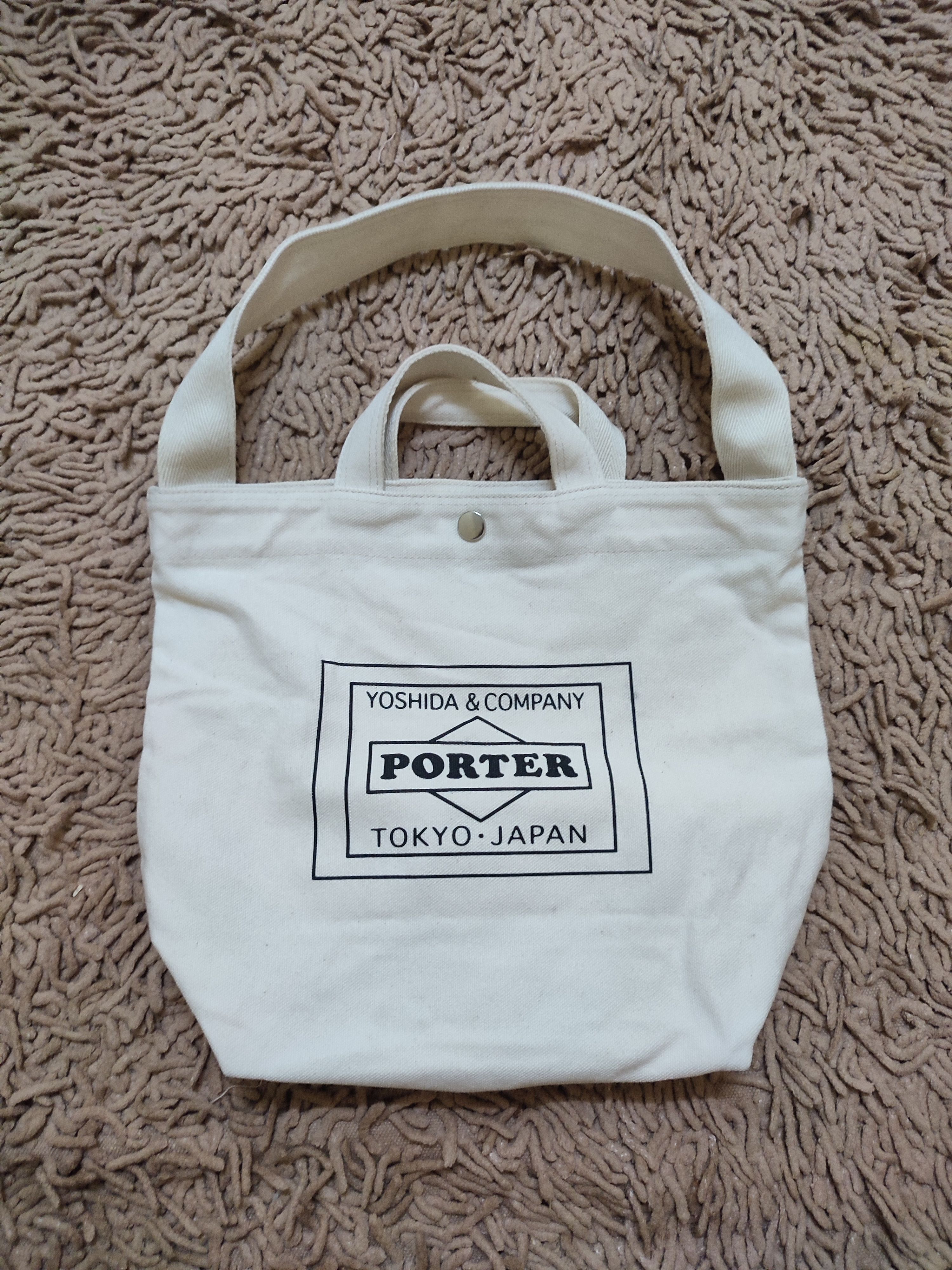 Japanese Brand × Porter Porter lowercase shoulder / Tote canvas bag Size ONE SIZE - 1 Thumbnail