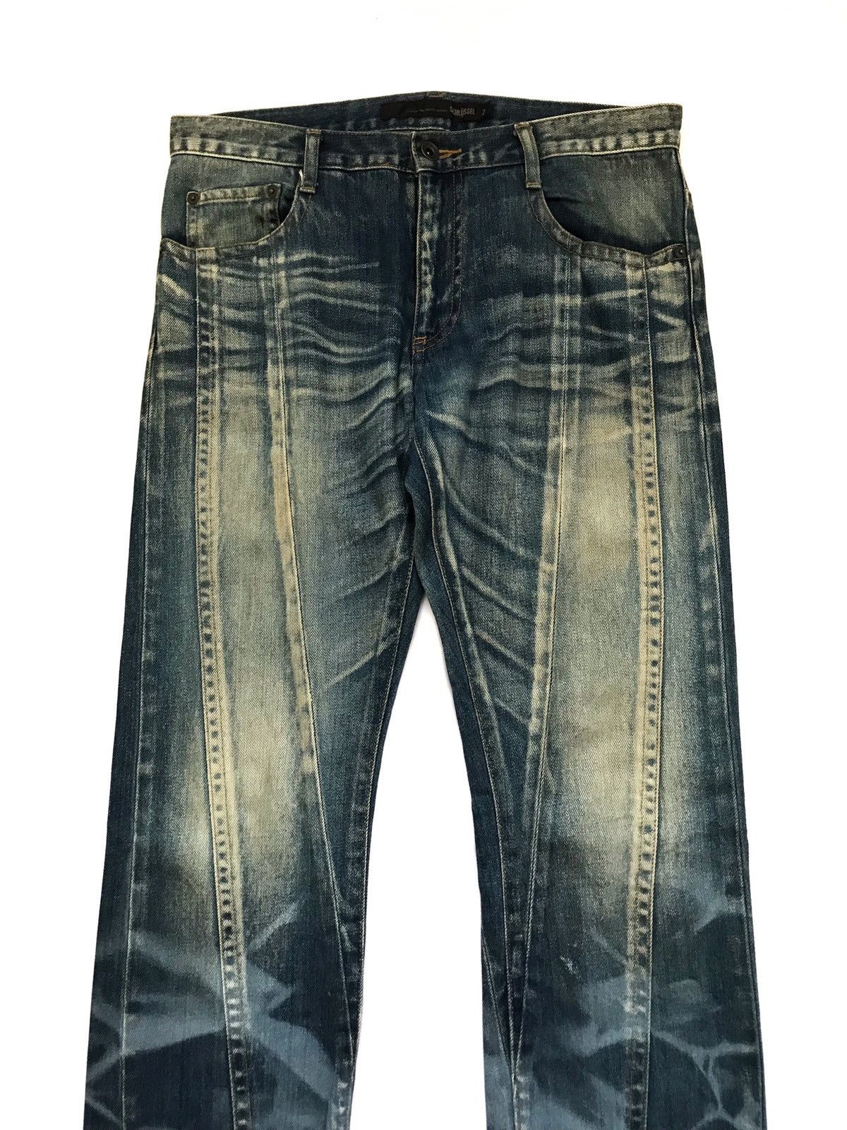 Schlussel JAPANESE BRAND SCHLUSSEL BLEACH JEANS Size US 32 / EU 48 - 2 Thumbnail