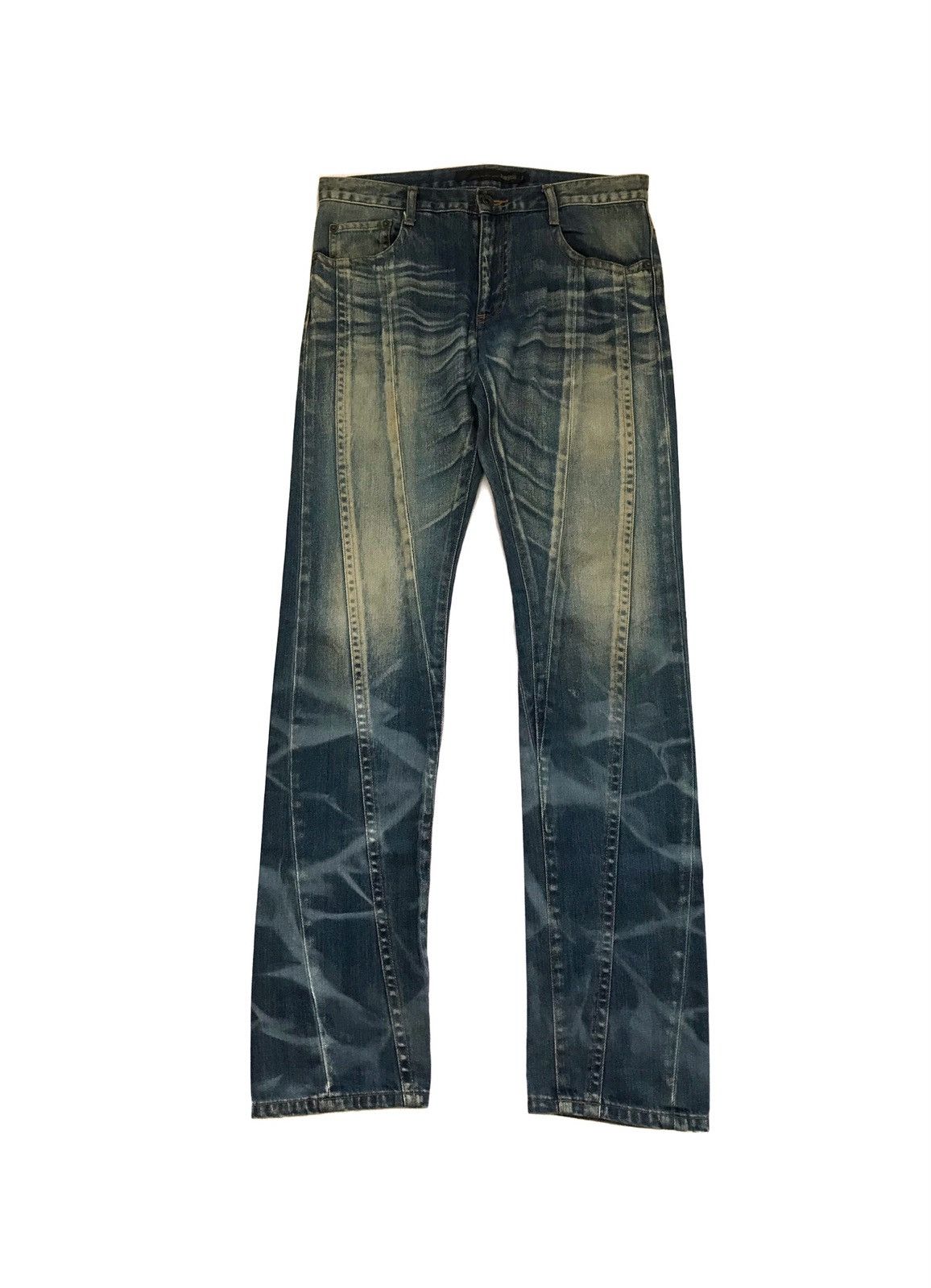 Schlussel JAPANESE BRAND SCHLUSSEL BLEACH JEANS Size US 32 / EU 48 - 1 Thumbnail