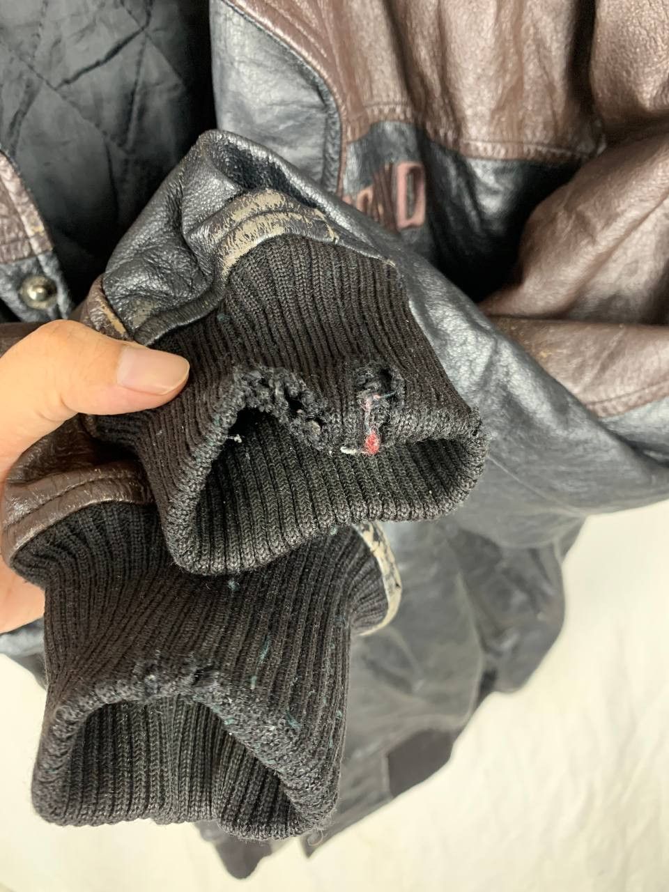 Michiko Koshino London Vintage Michiko London Embroidered Logo Leather Bomber Size US L / EU 52-54 / 3 - 14 Thumbnail