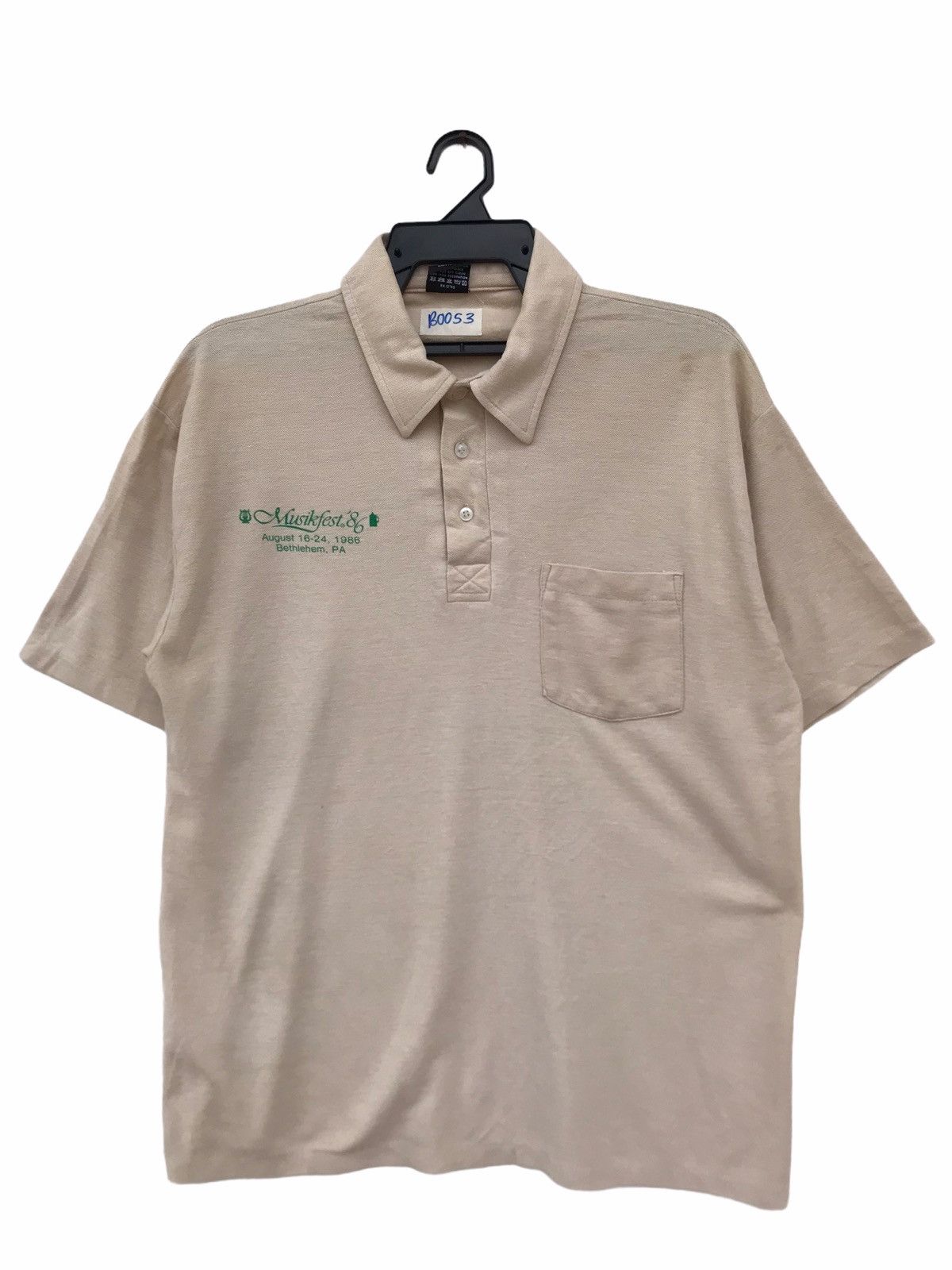 Band Tees Vintage Musikfest 86 Polo Shirt Size US XL / EU 56 / 4 - 1 Thumbnail