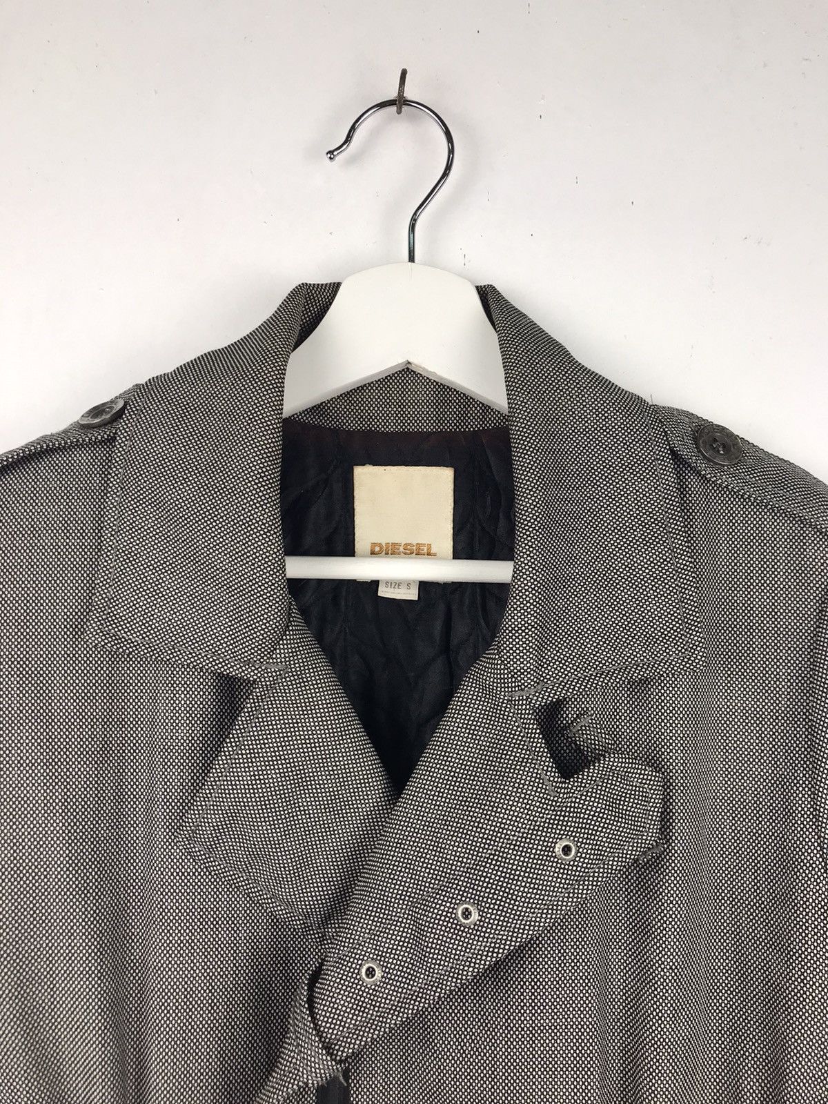 Diesel × Diesel Black Gold Very rare Vintage Diesel Long Jacket Size S / US 4 / IT 40 - 3 Thumbnail