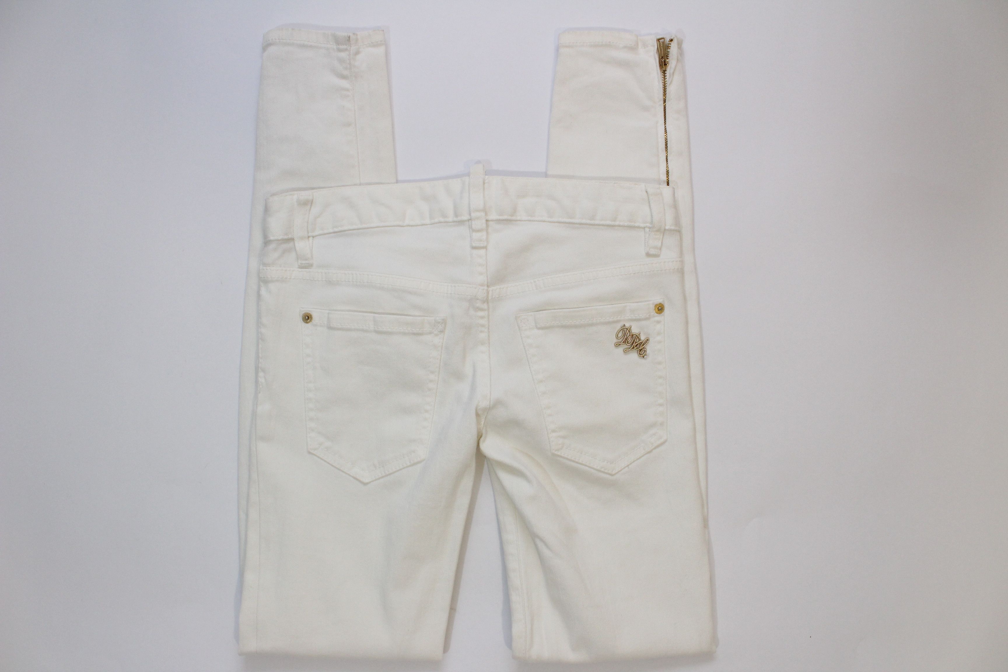 Dsquared2 💥 Dsquared2 Jeans Denim White Made In Italy Hype Rare Size US 26 / EU 42 - 3 Thumbnail
