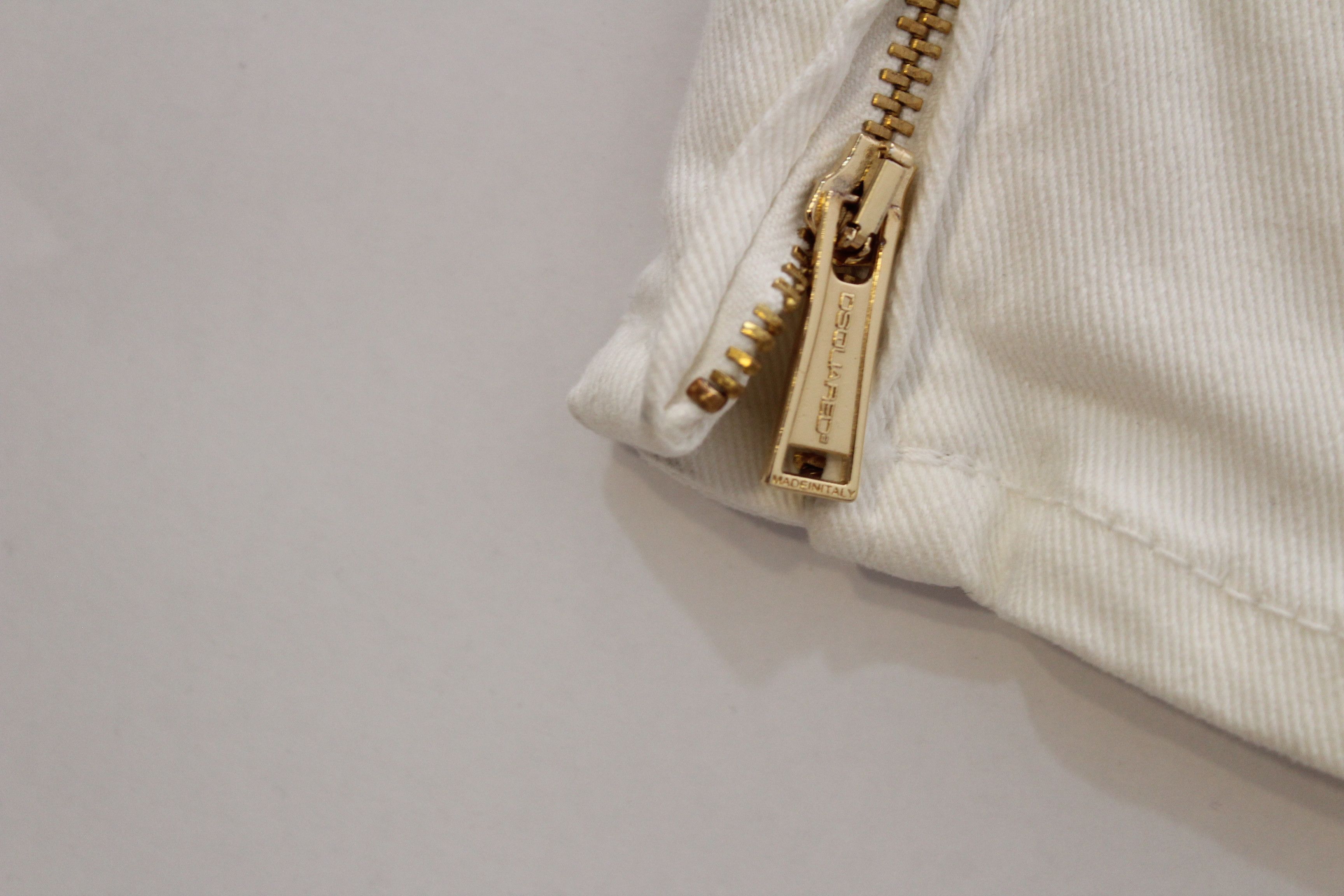 Dsquared2 💥 Dsquared2 Jeans Denim White Made In Italy Hype Rare Size US 26 / EU 42 - 9 Thumbnail