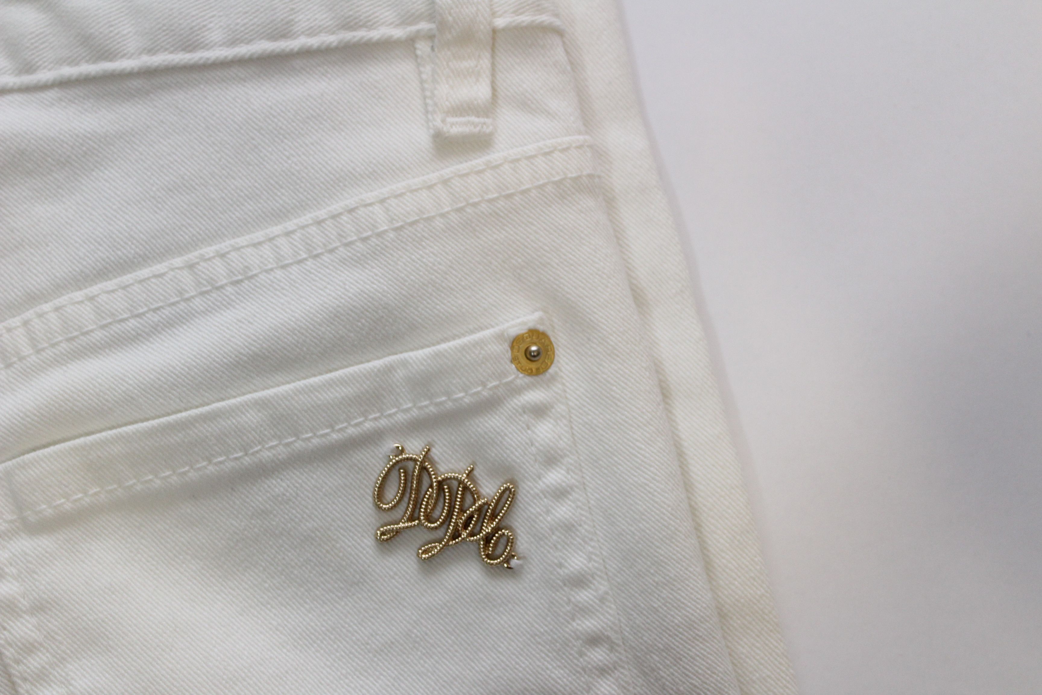 Dsquared2 💥 Dsquared2 Jeans Denim White Made In Italy Hype Rare Size US 26 / EU 42 - 18 Thumbnail
